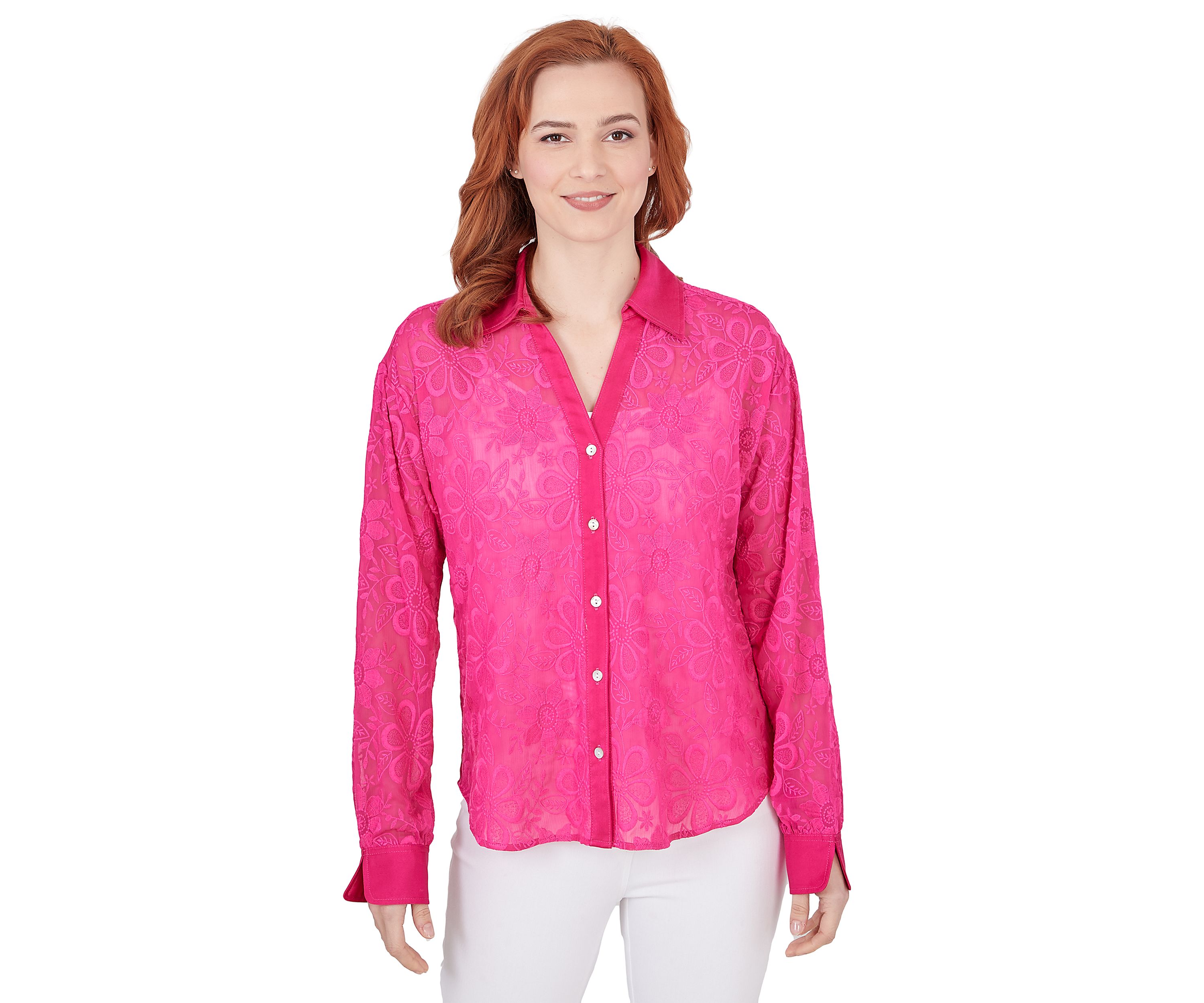 Womens Woven Romantic Top