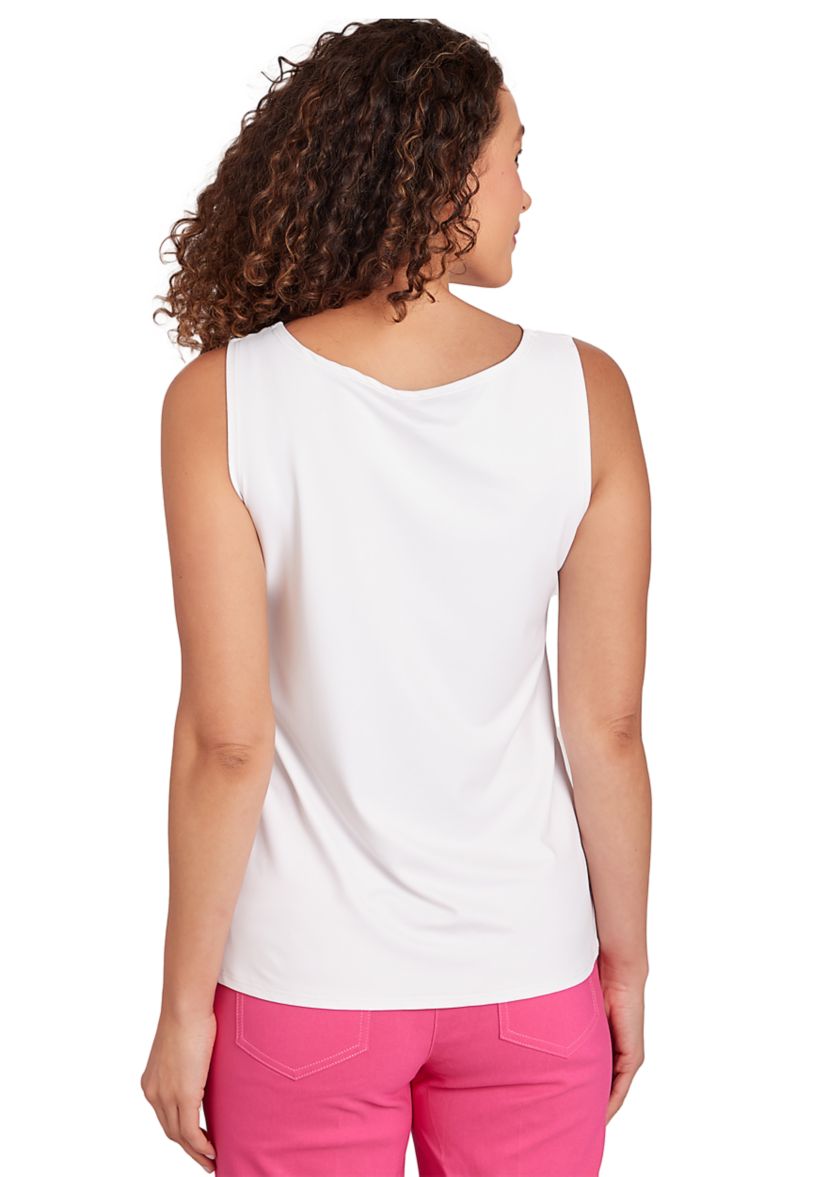Womens Scoop Neck Sleeveless Top