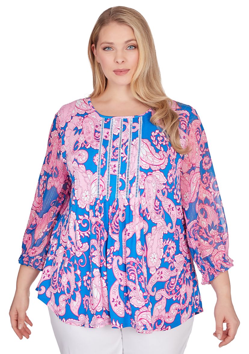 Plus Size Bright Knit Top