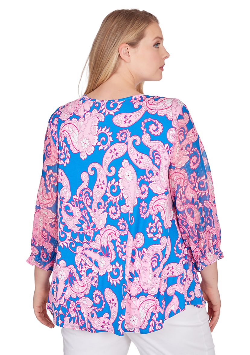Plus Size Bright Knit Top
