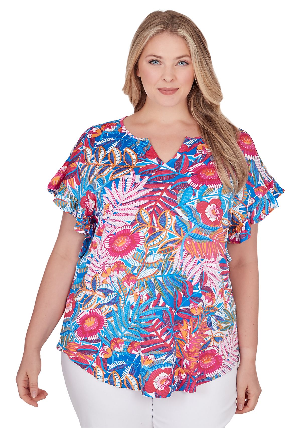 Plus Size Rainforest-Inspired Top