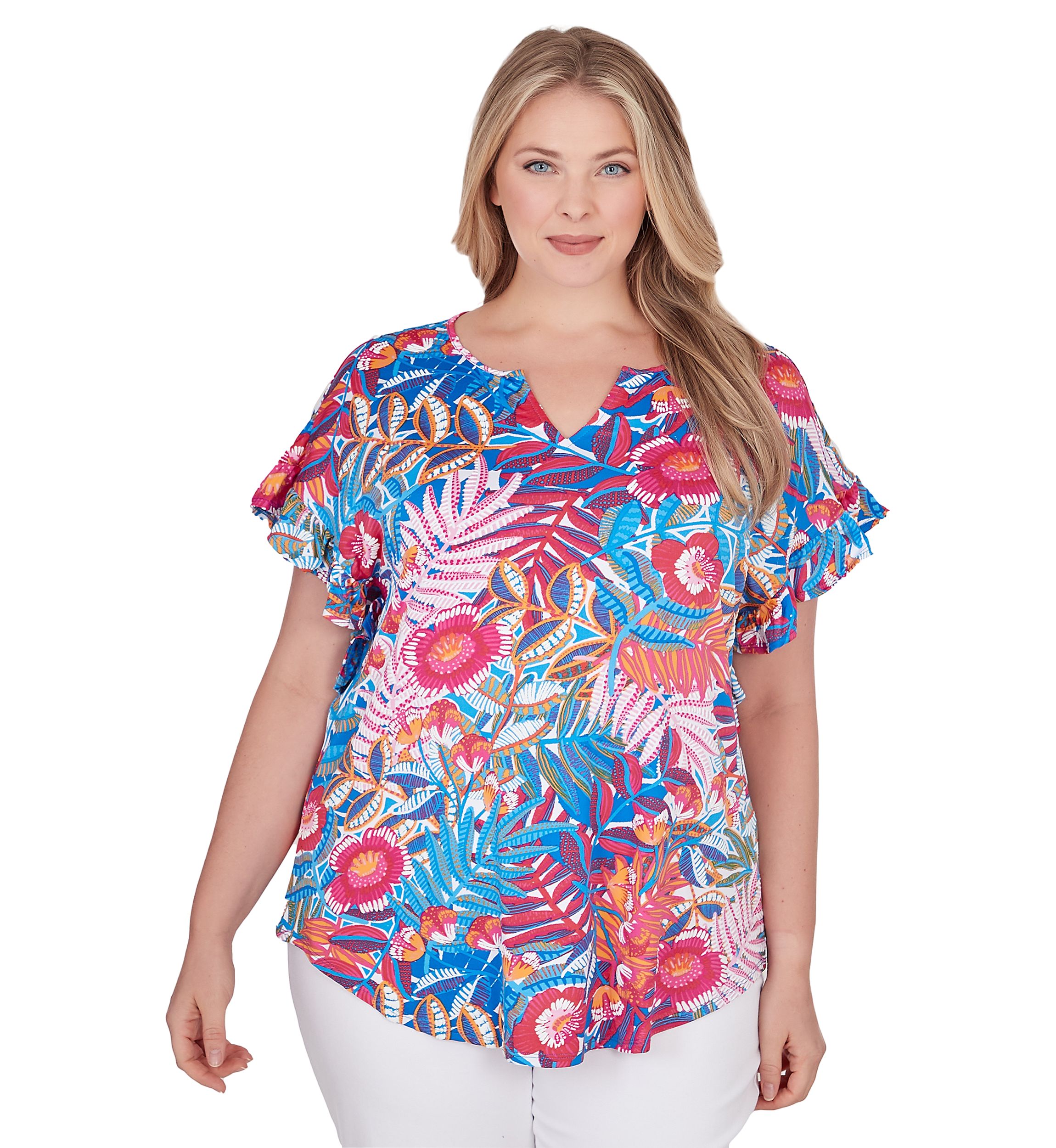 Plus Size Rainforest-Inspired Top