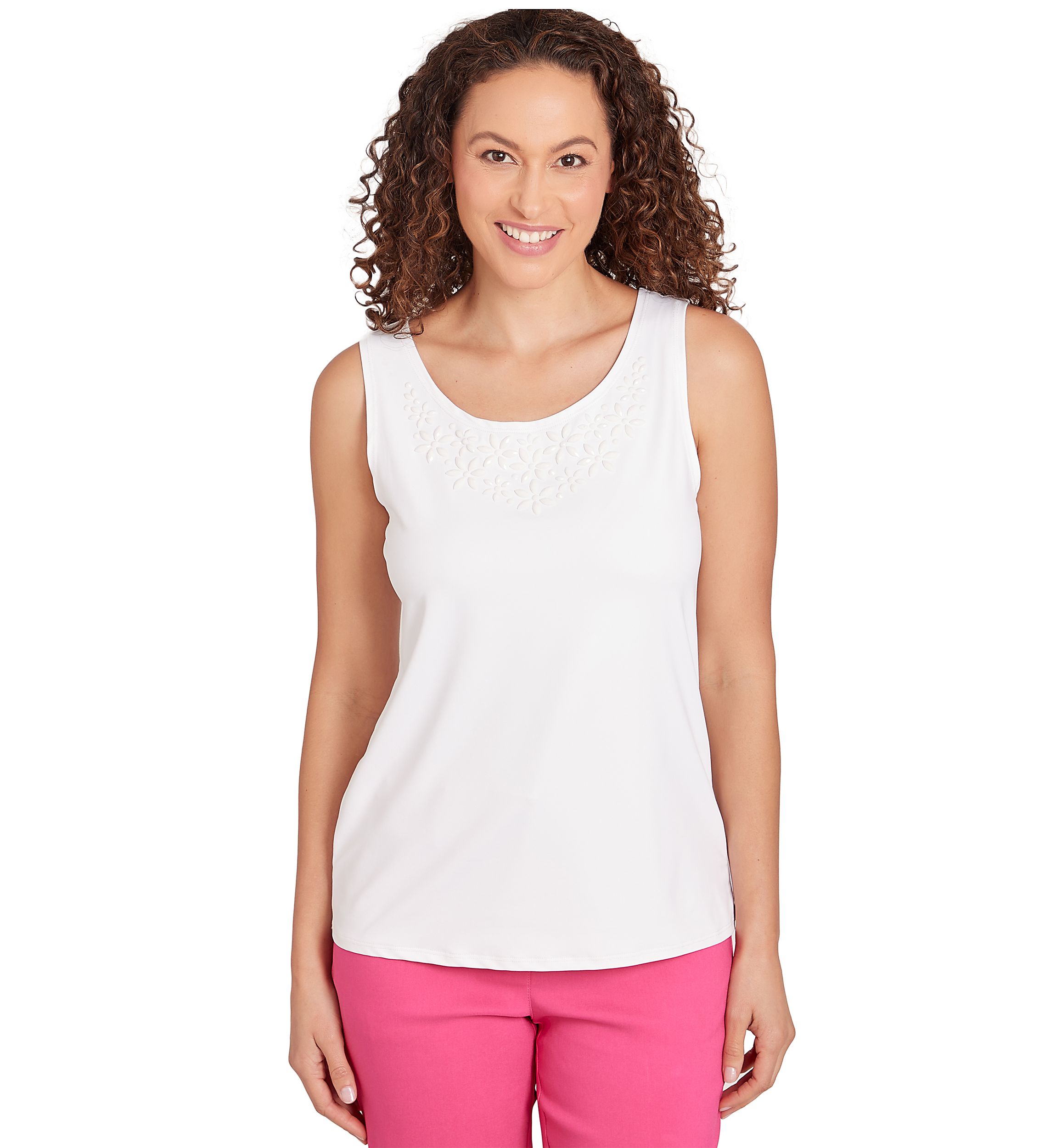 Petite Scoop Neck Sleeveless Top