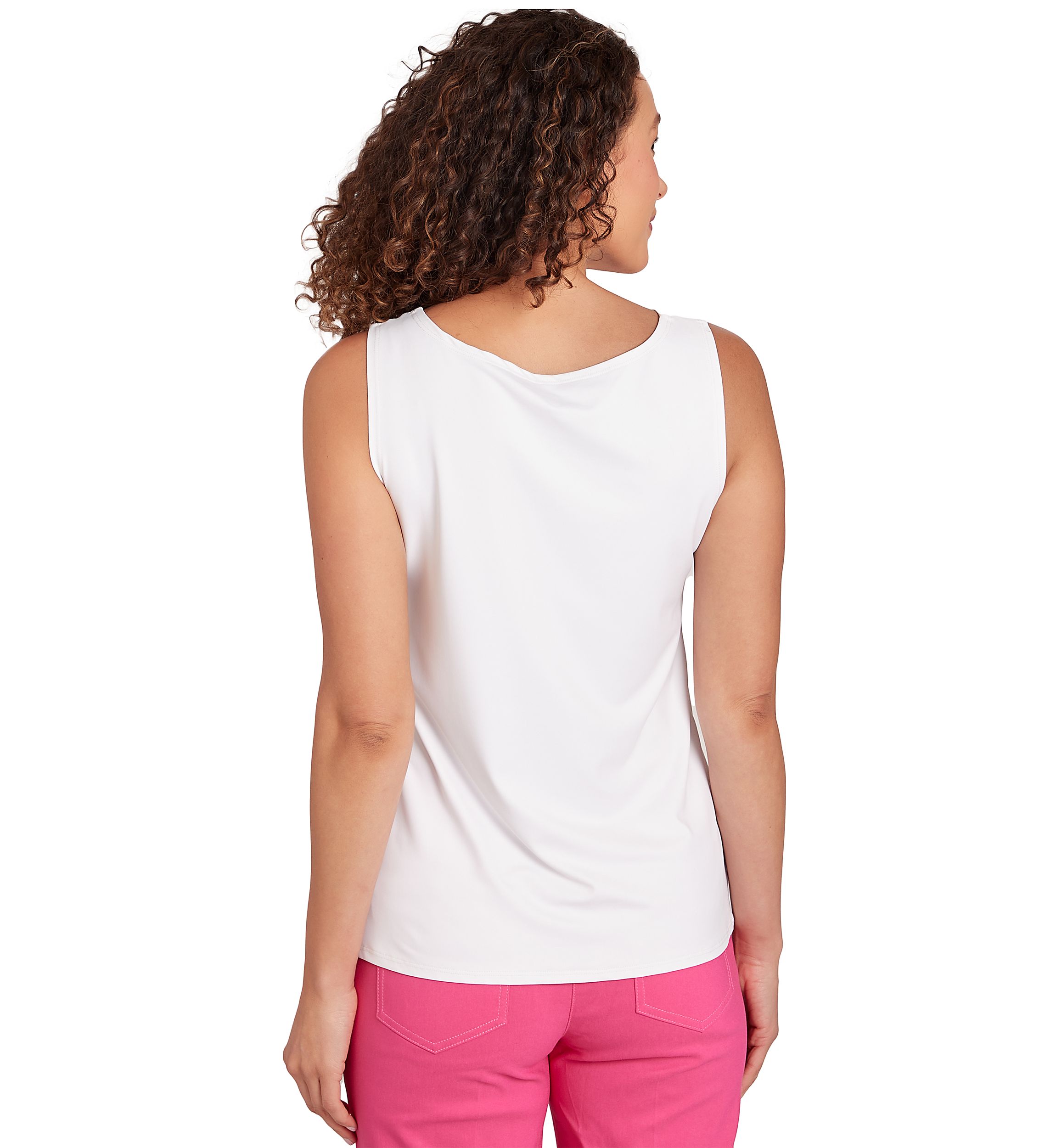 Petite Scoop Neck Sleeveless Top