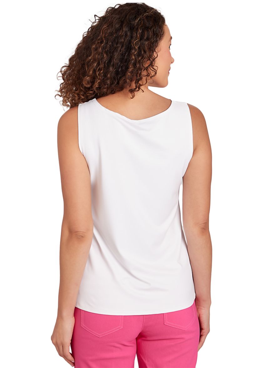 Petite Scoop Neck Sleeveless Top