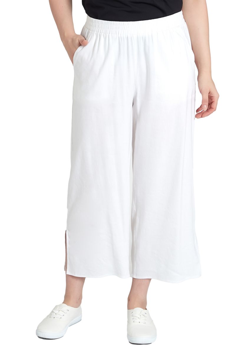 Womens Soft Stretch Linen Pants