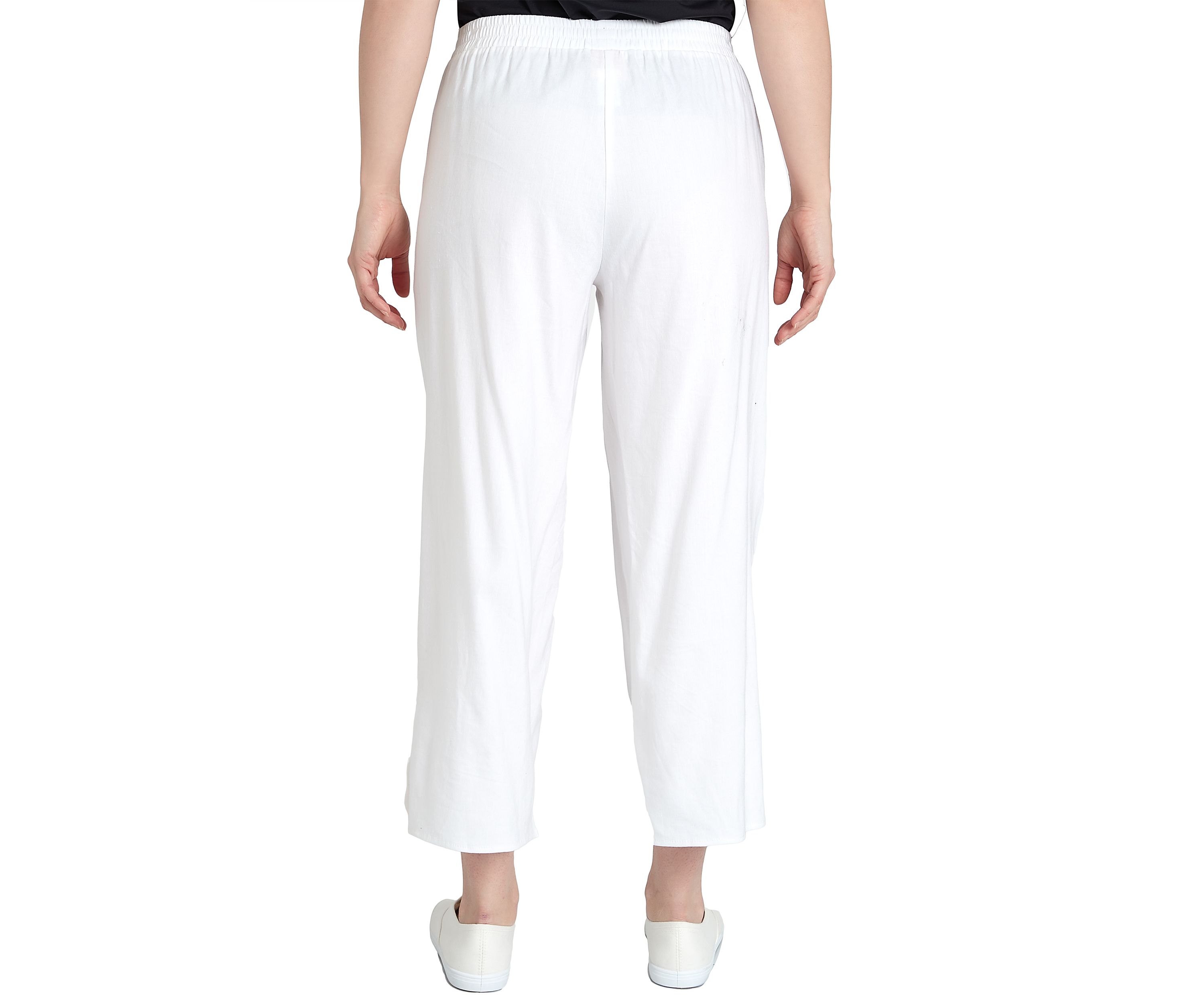 Womens Soft Stretch Linen Pants