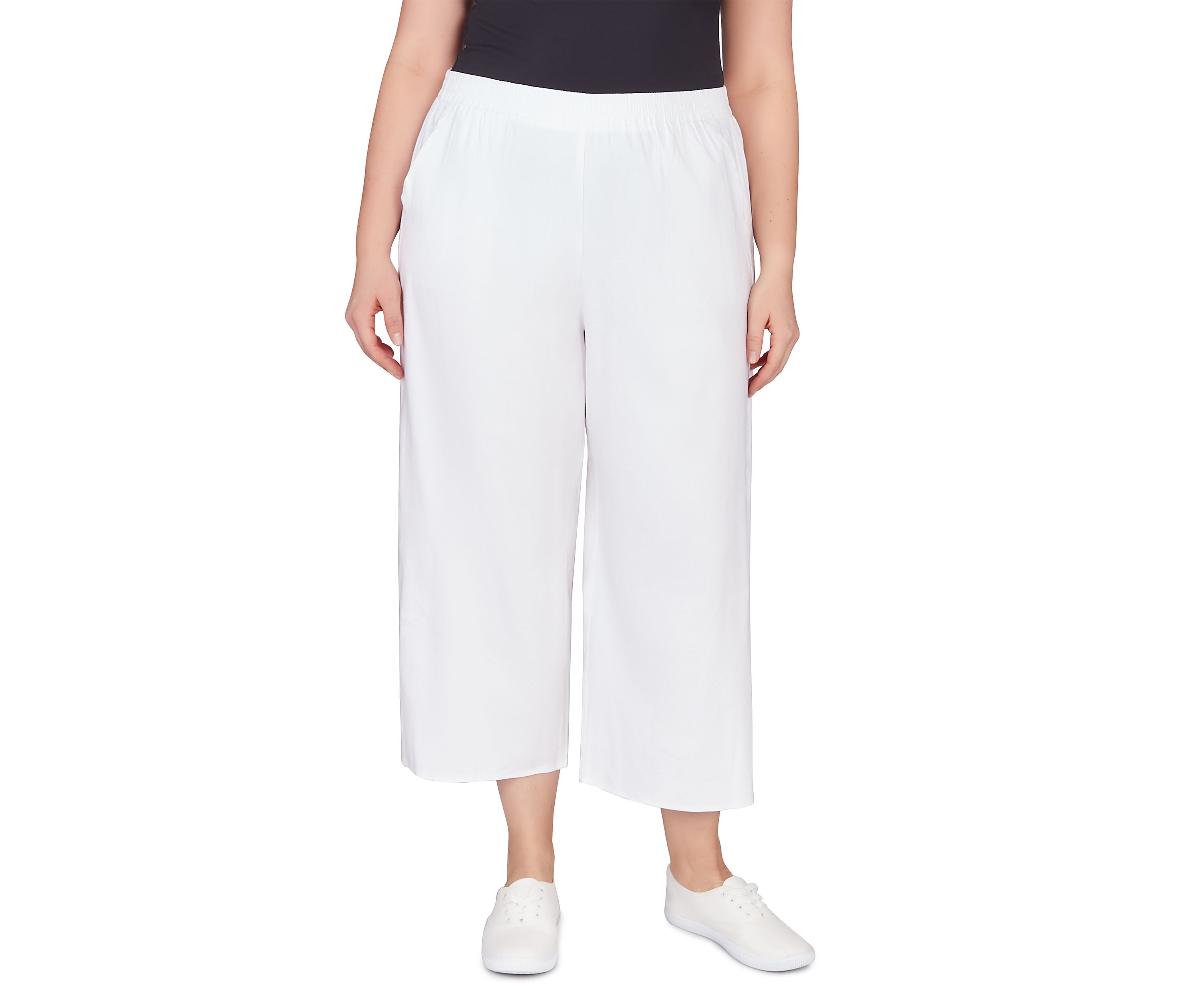 Womens Soft Stretch Linen Pants