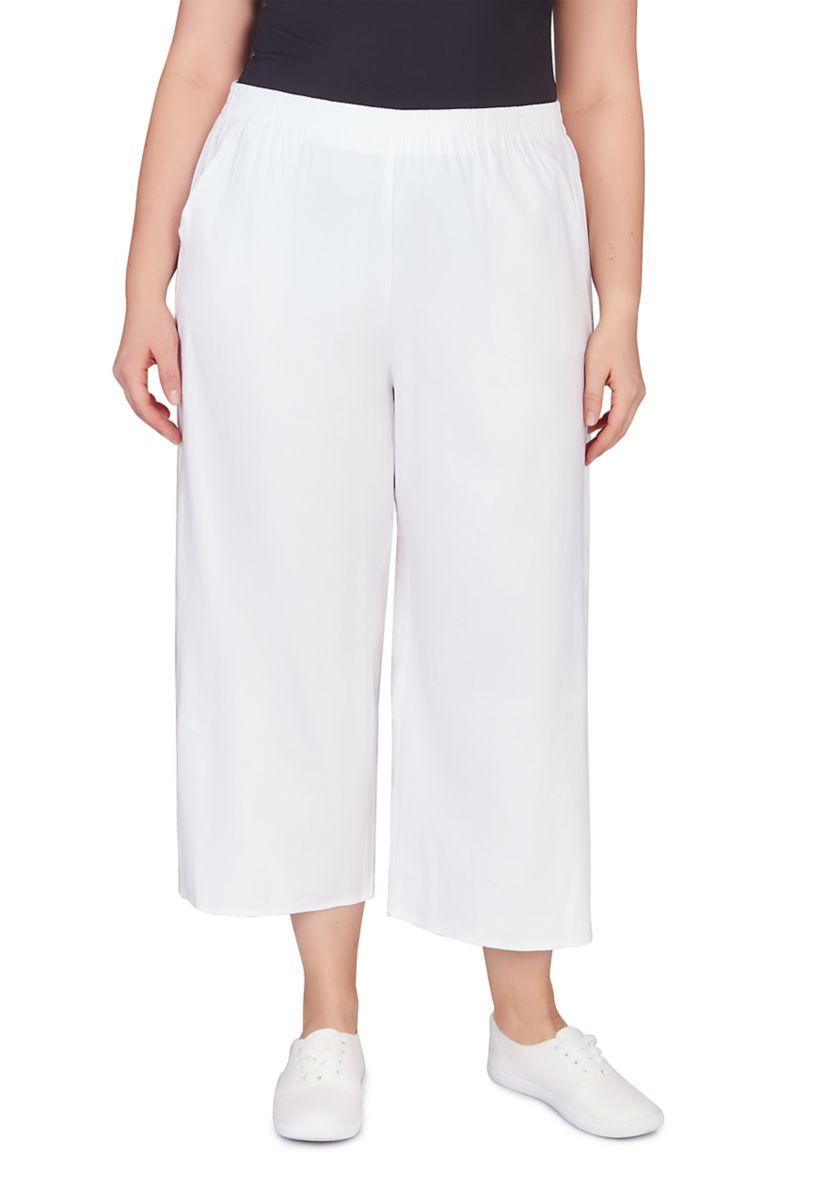 Womens Soft Stretch Linen Pants