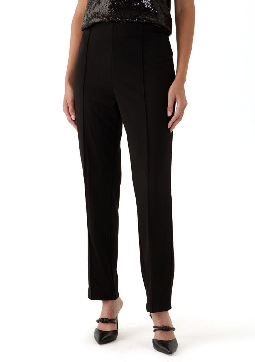 Womens Ponte Pants with Hollywood Waist