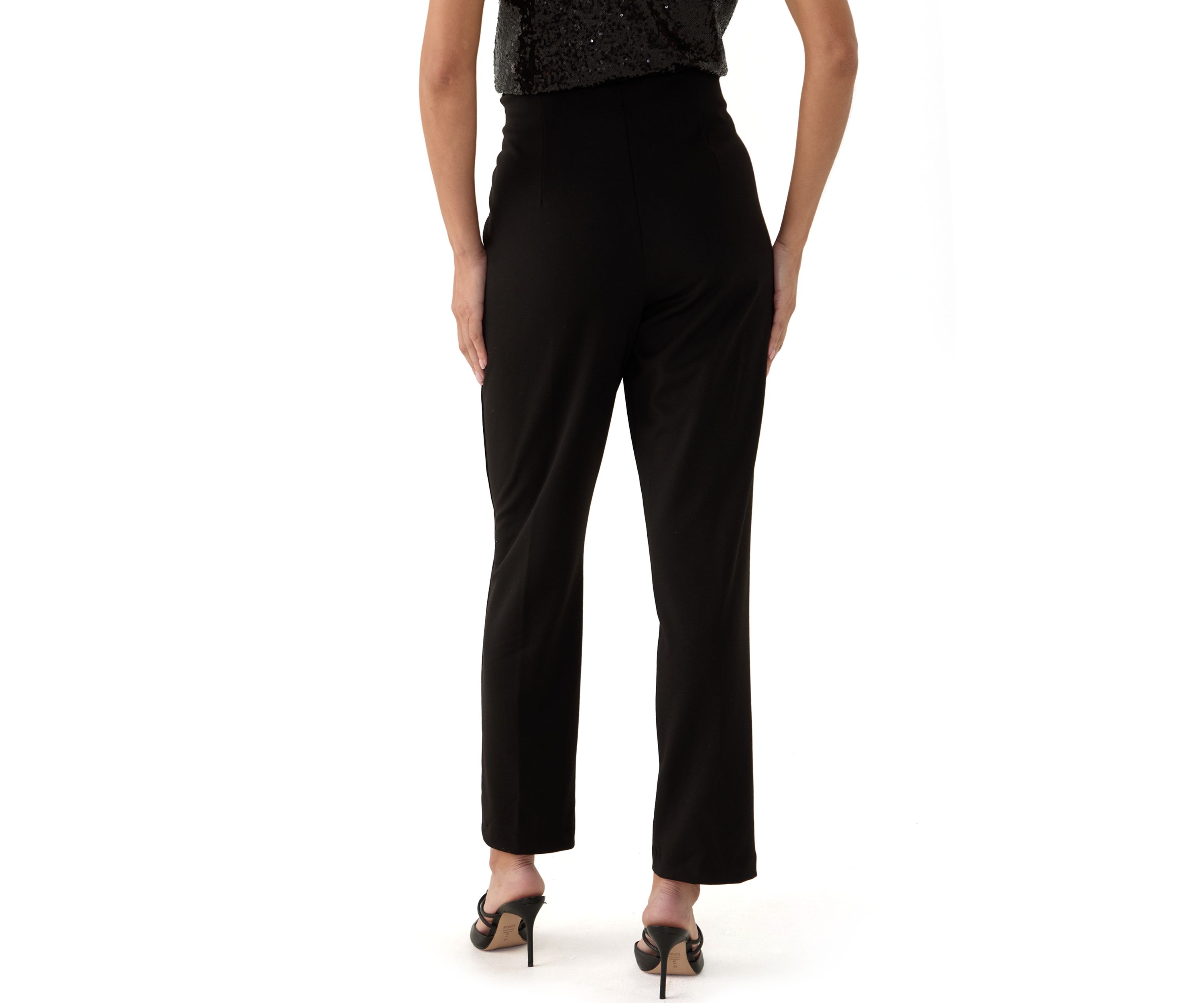 Womens Ponte Pants with Hollywood Waist