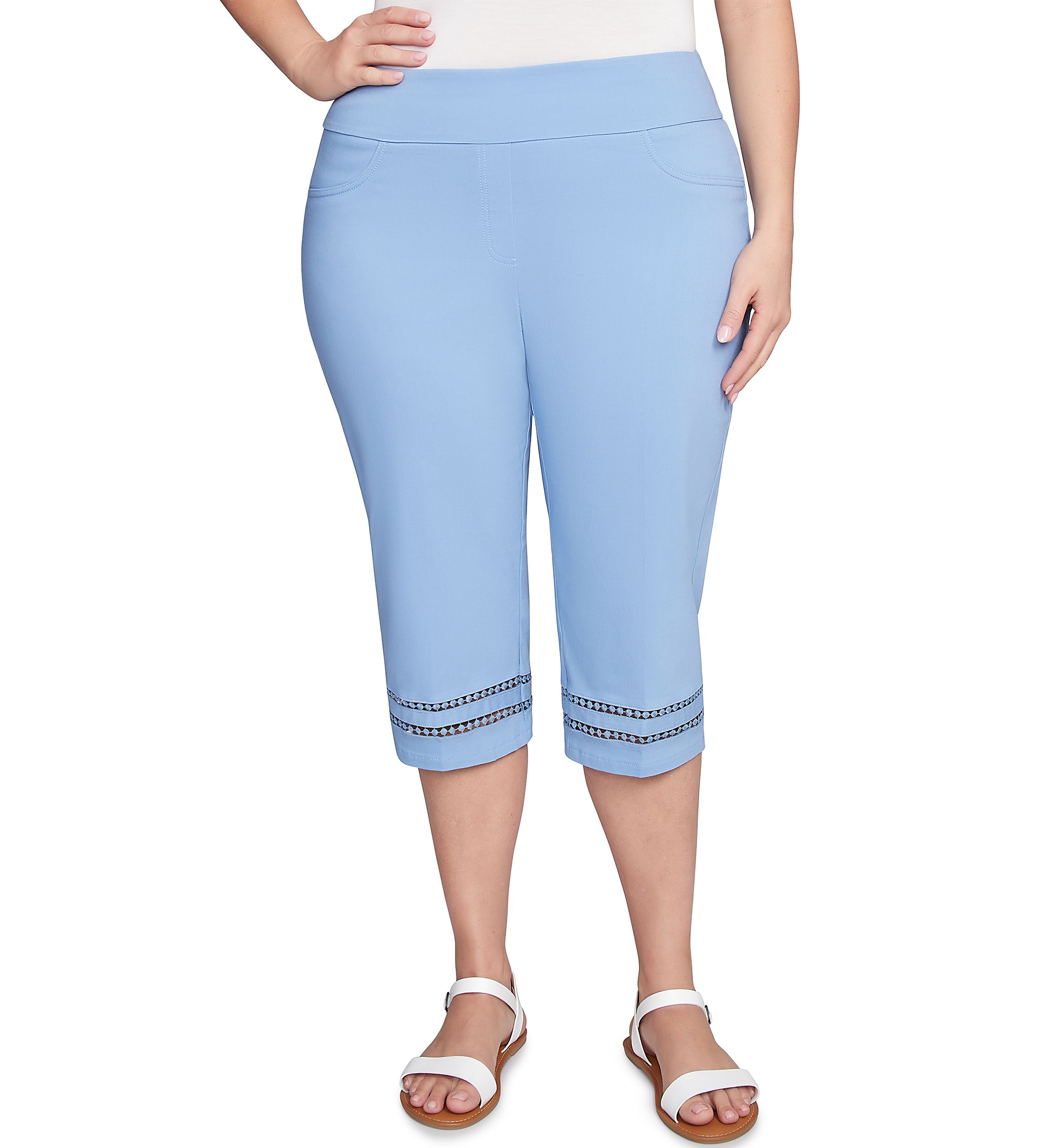 Plus Size Dreamy Pull On Tech Clamdigger Pants