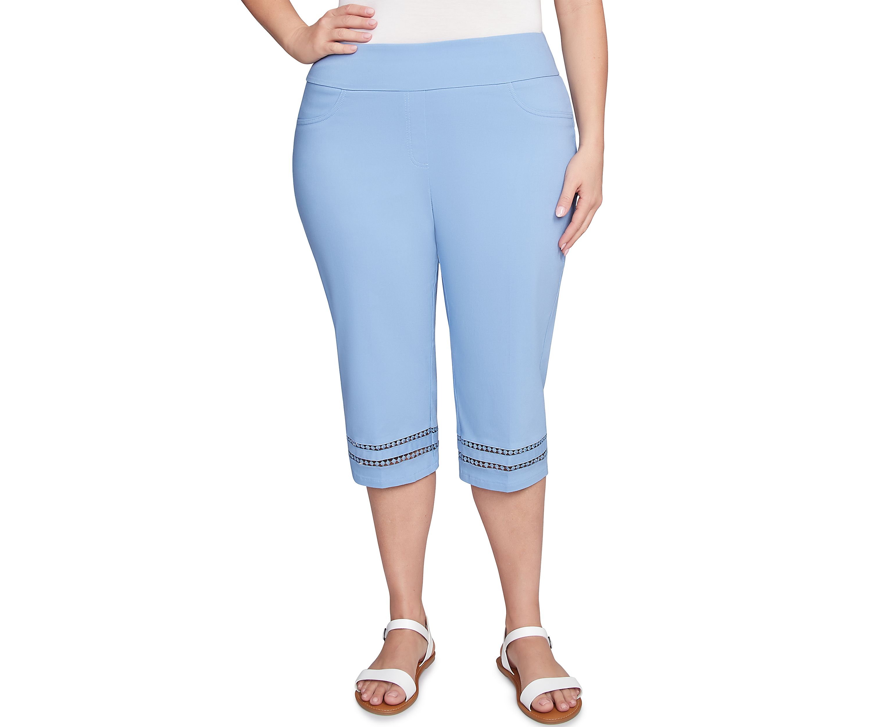 Plus Size Dreamy Pull On Tech Clamdigger Pants