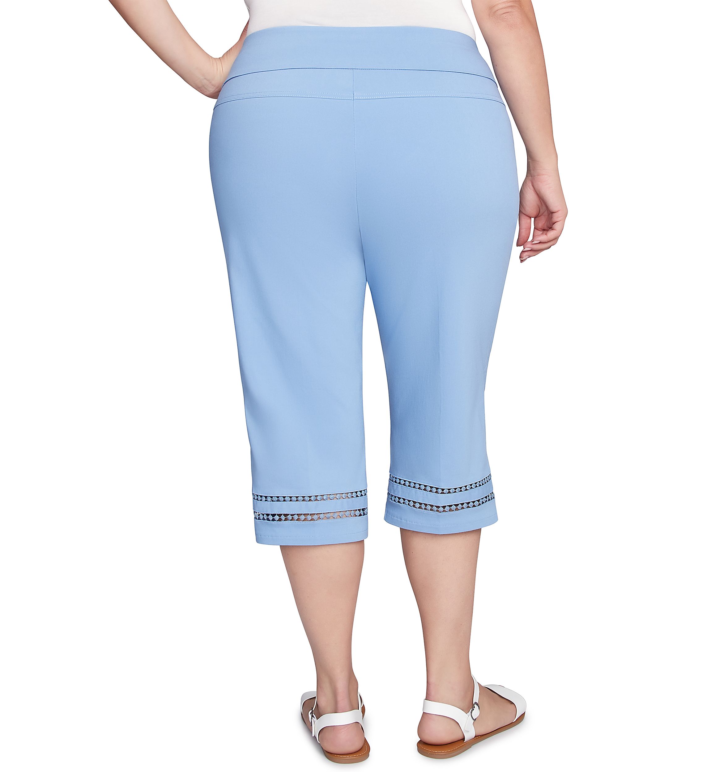 Plus Size Dreamy Pull On Tech Clamdigger Pants