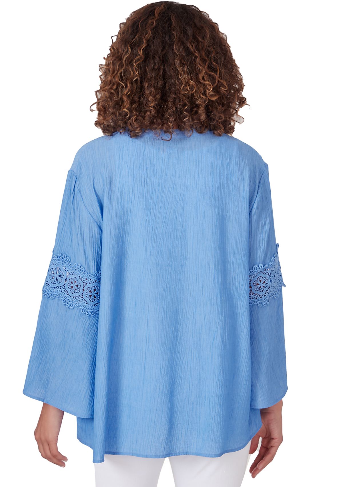 Womens Solid Bali Lace Top