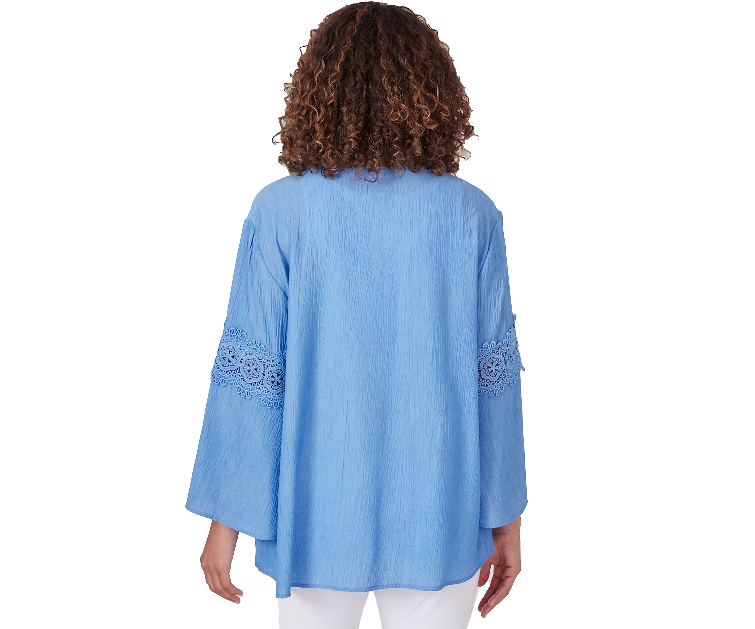 Womens Solid Bali Lace Top
