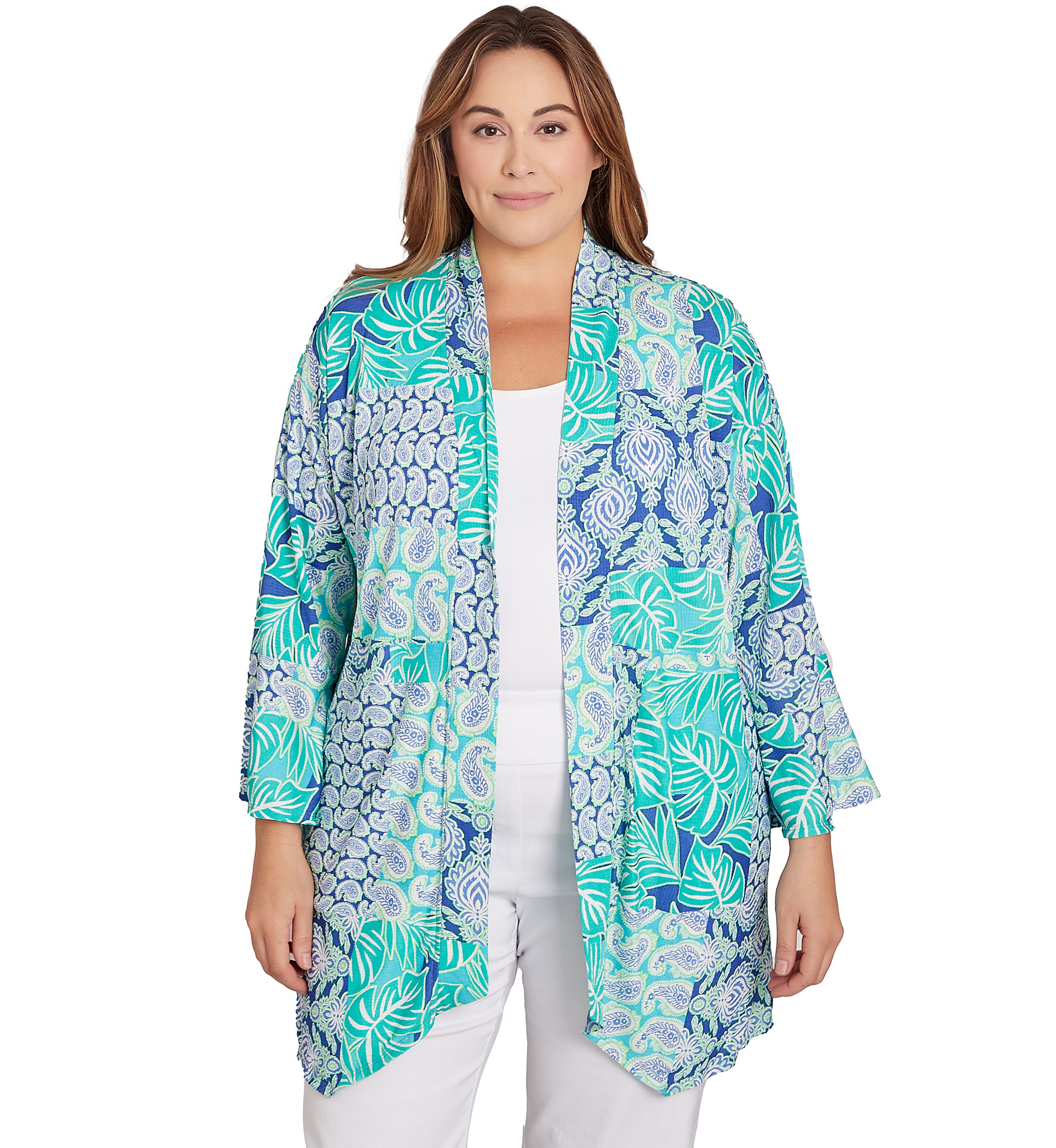 Bali Patchwork Knit Cardigan