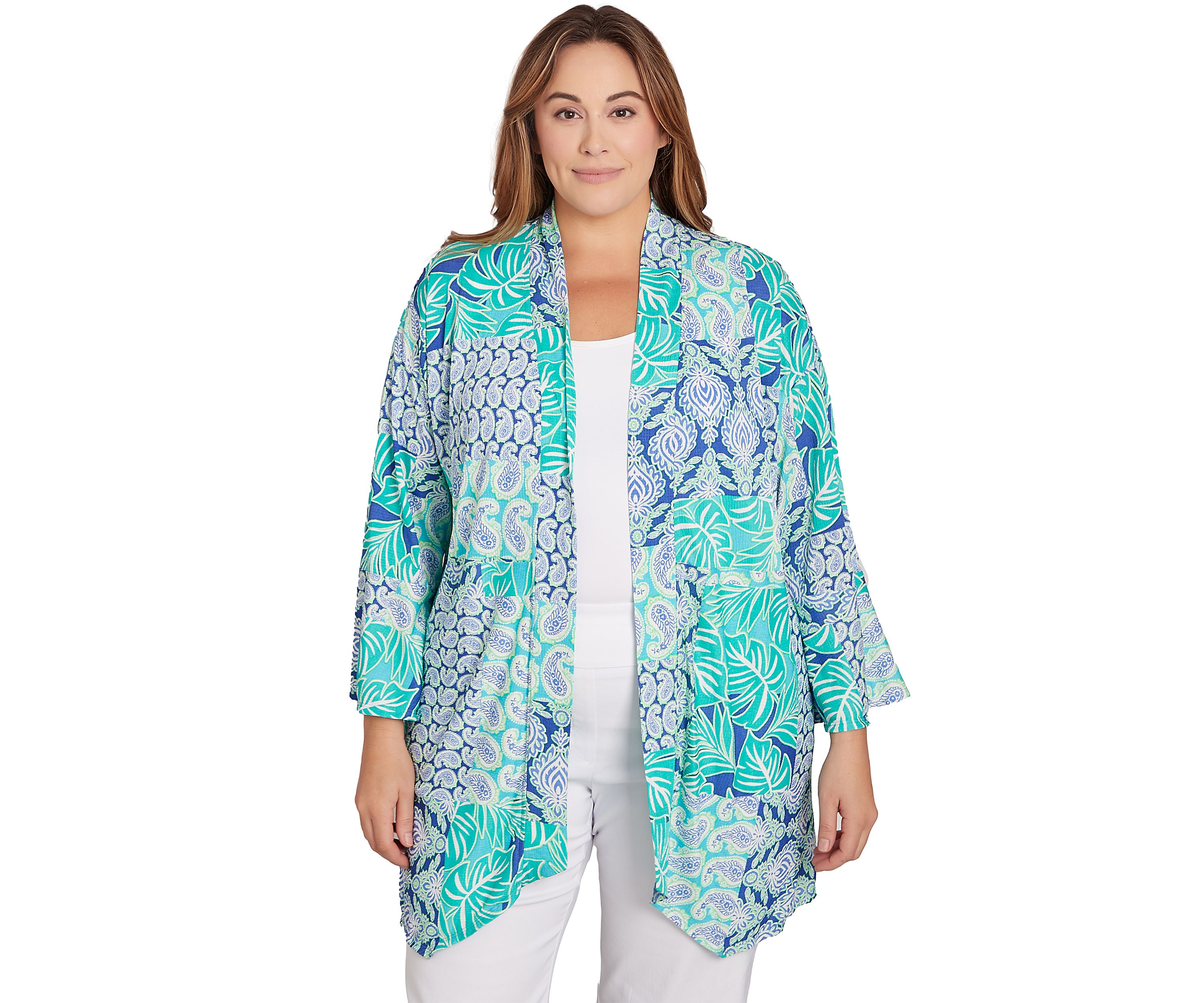 Bali Patchwork Knit Cardigan