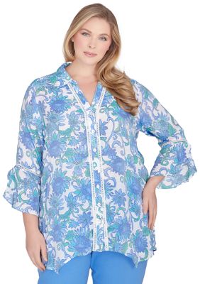 Ruby Rd Plus Size Bali Floral Top | belk