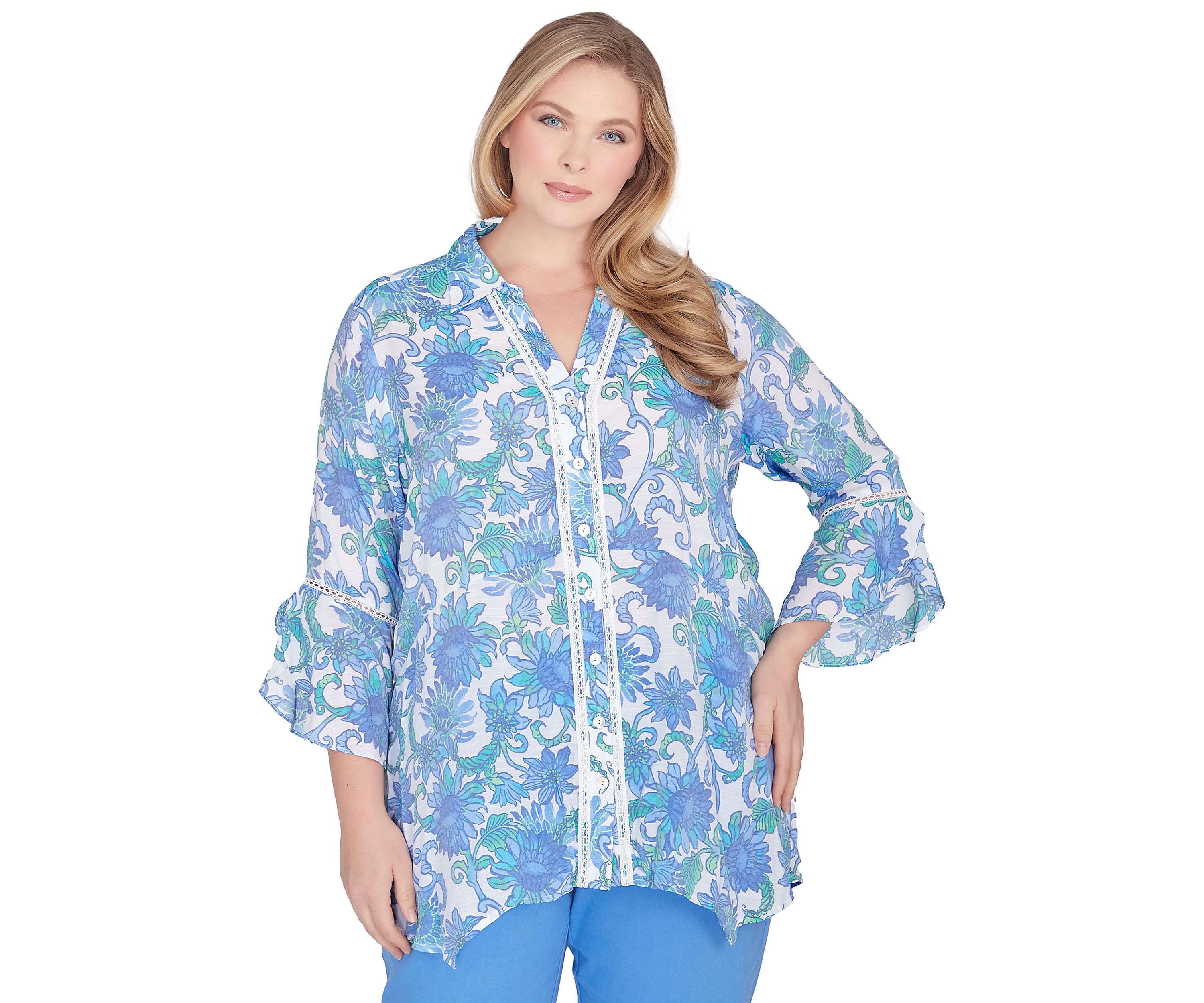 Plus Size Bali Floral Top