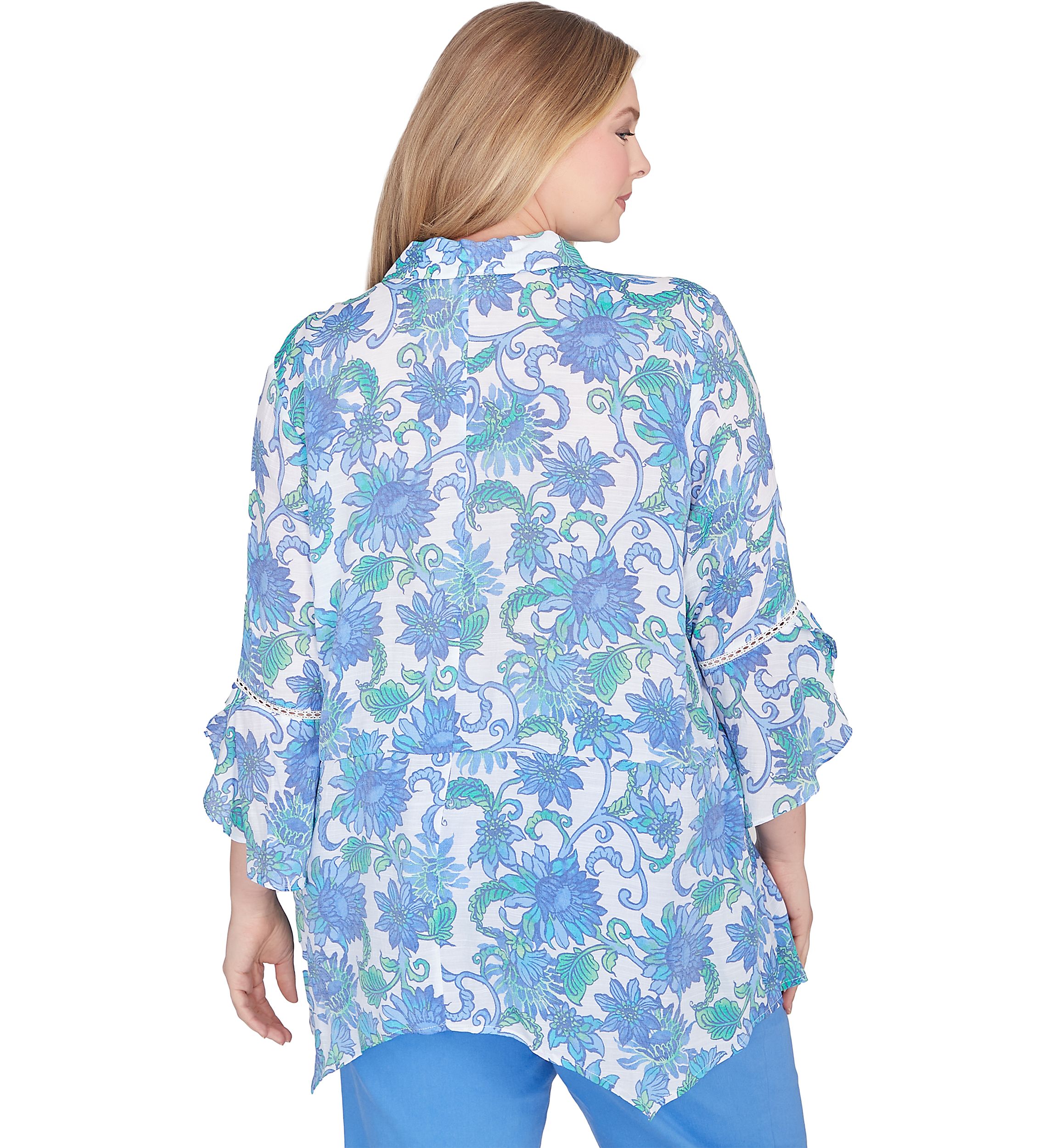 Plus Size Bali Floral Top