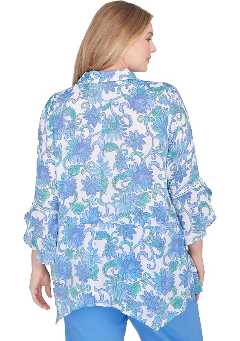 Plus Size Bali Floral Top
