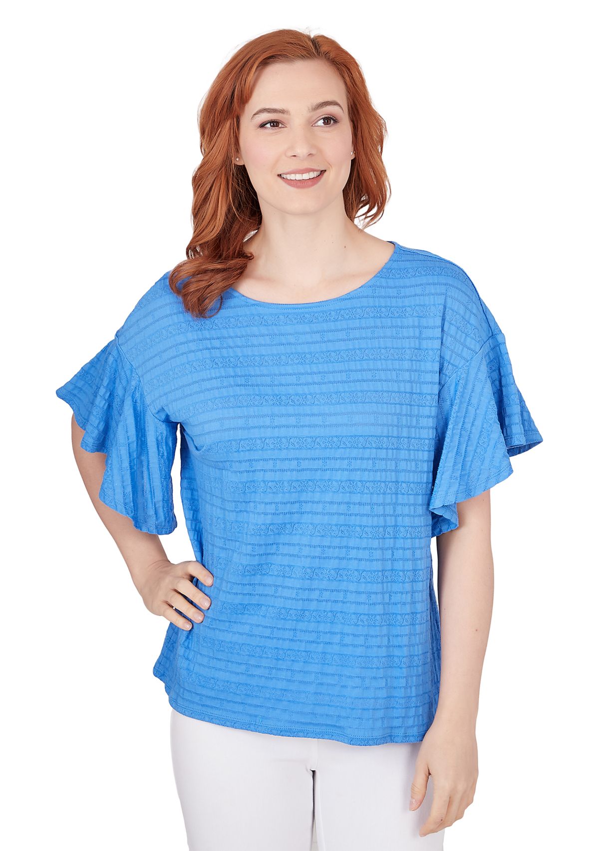 Petite Decorative Smocked Top