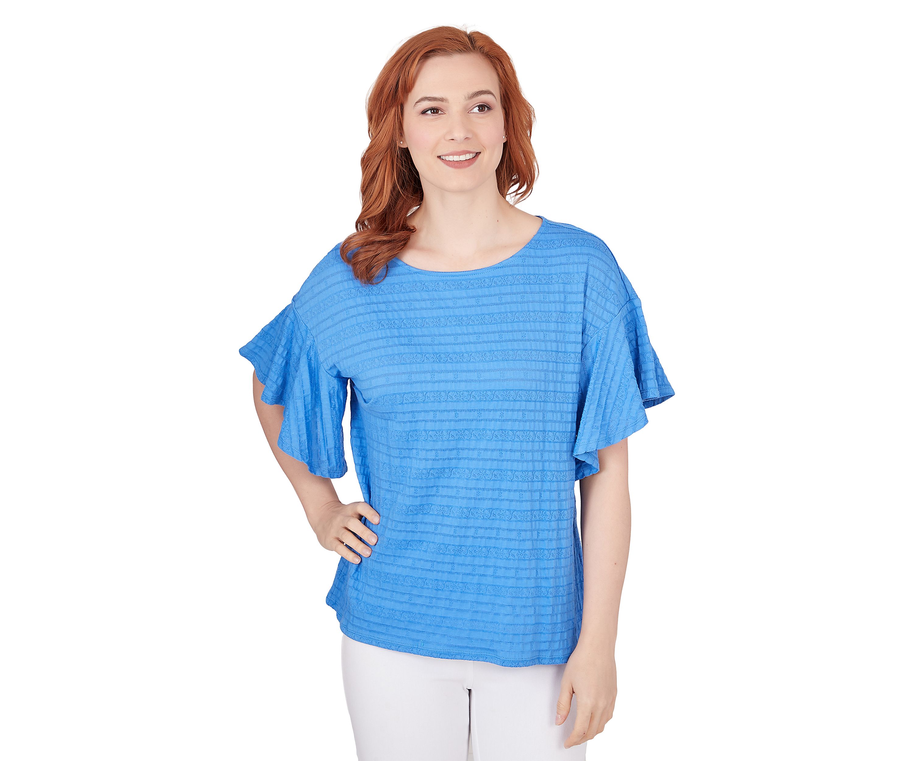 Petite Decorative Smocked Top