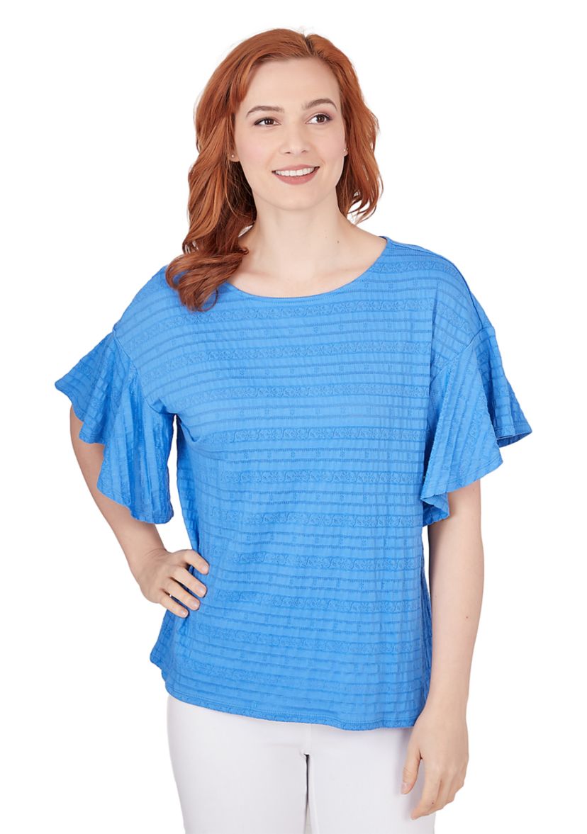 Petite Decorative Smocked Top