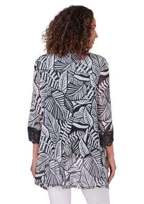 Women's Tropical Leaf Cardigan