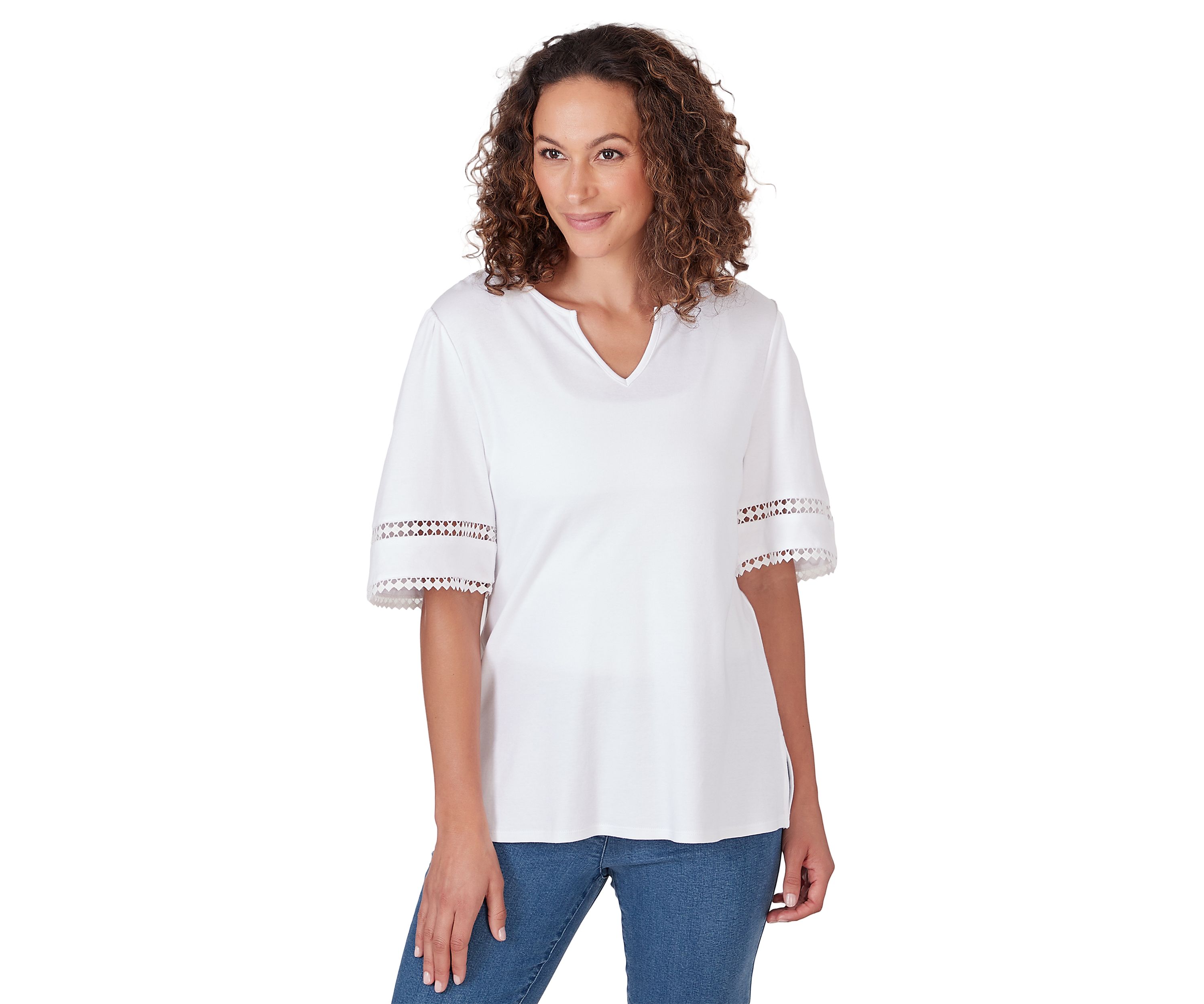 Womens Interlock Knit Top