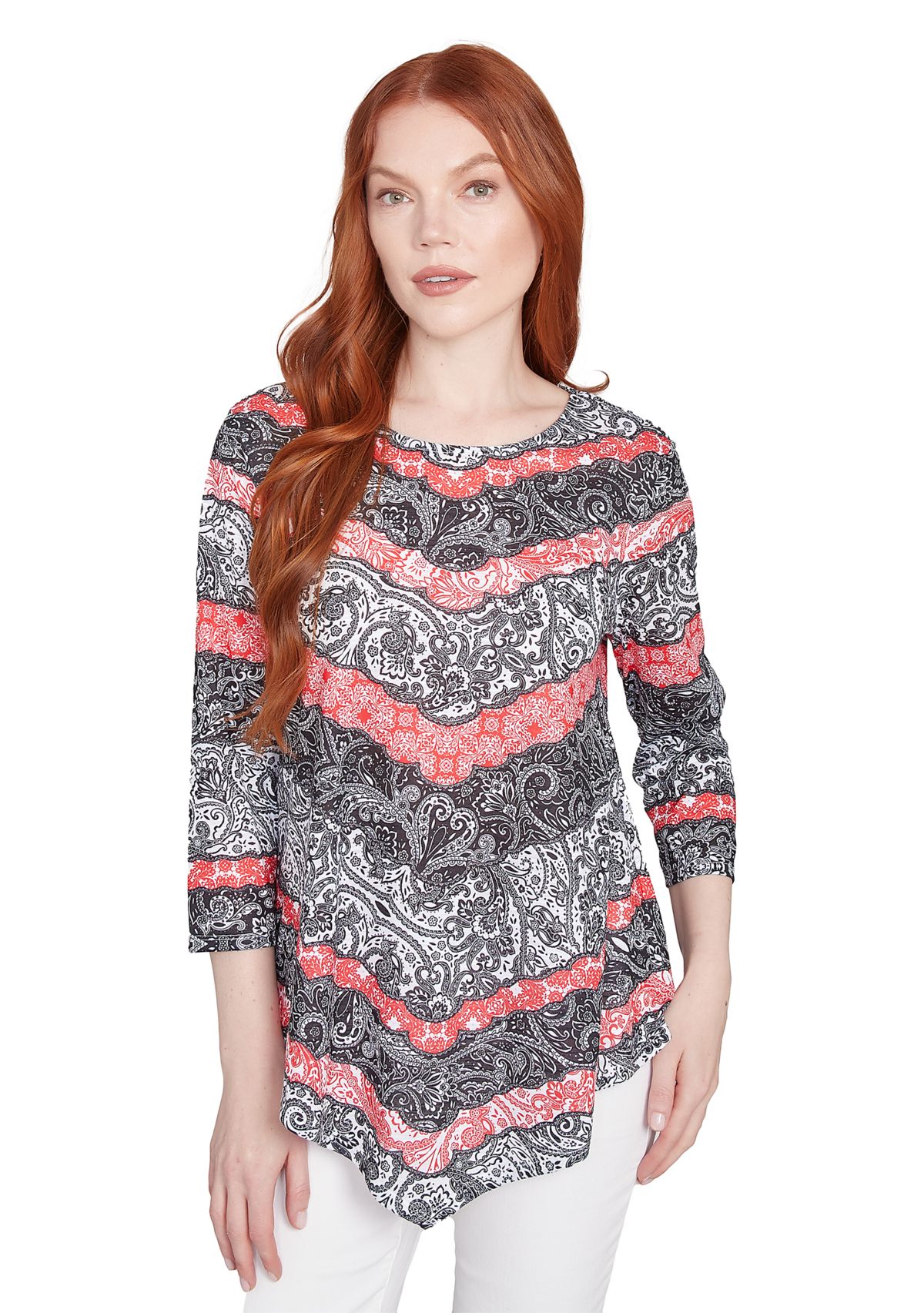 Womens Lace Chevron Sublimation Jersey Top
