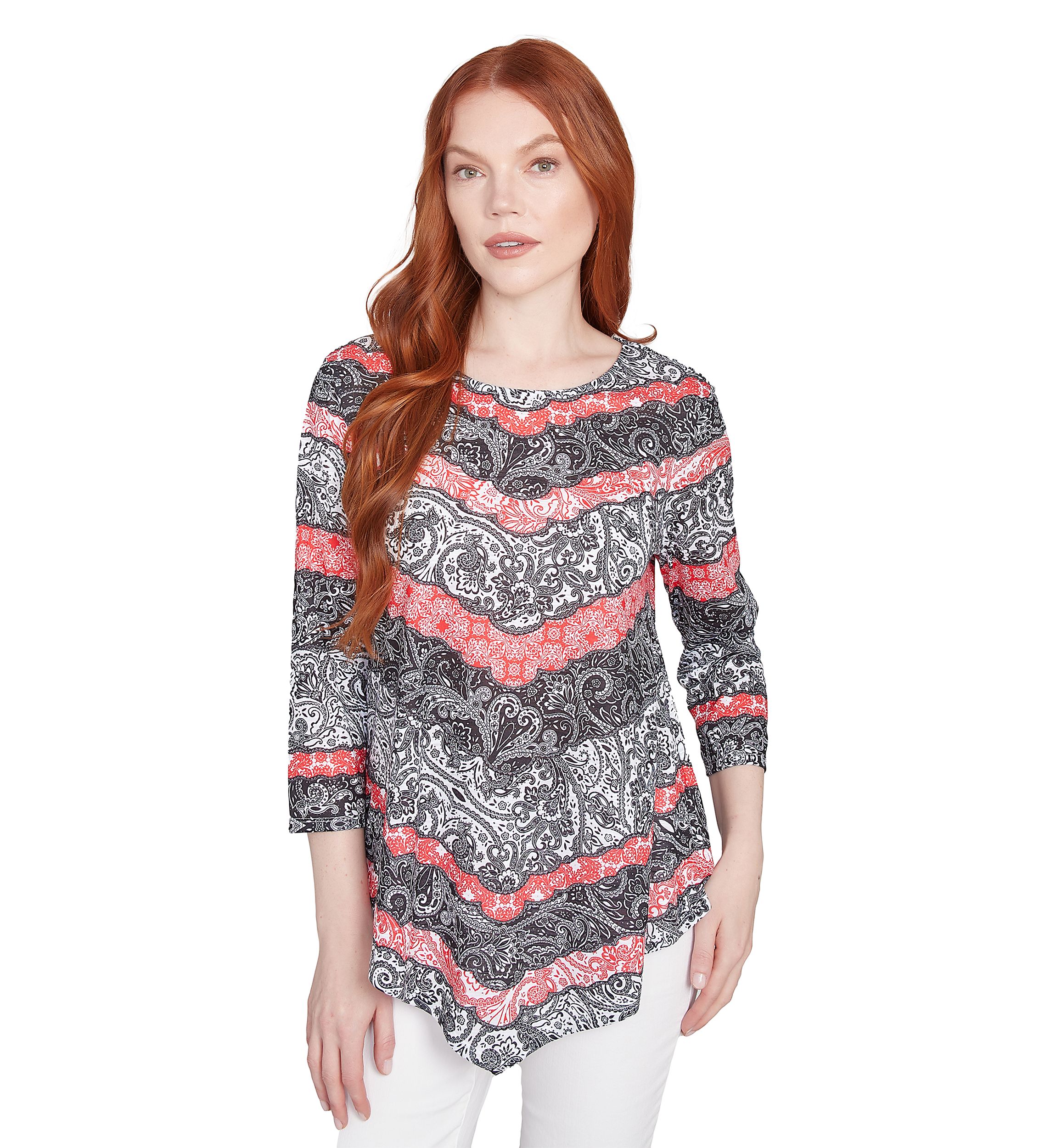 Womens Lace Chevron Sublimation Jersey Top
