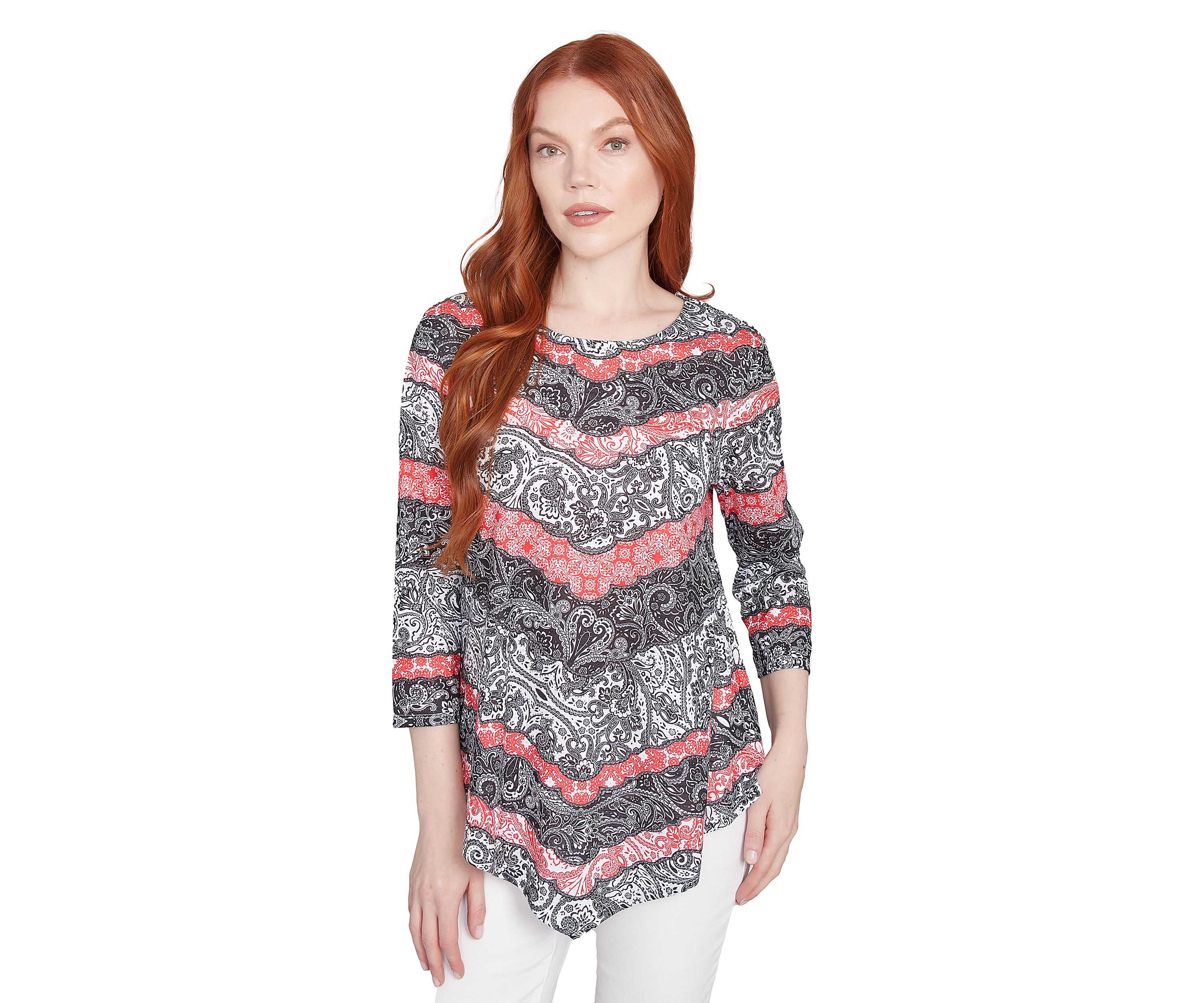Womens Lace Chevron Sublimation Jersey Top