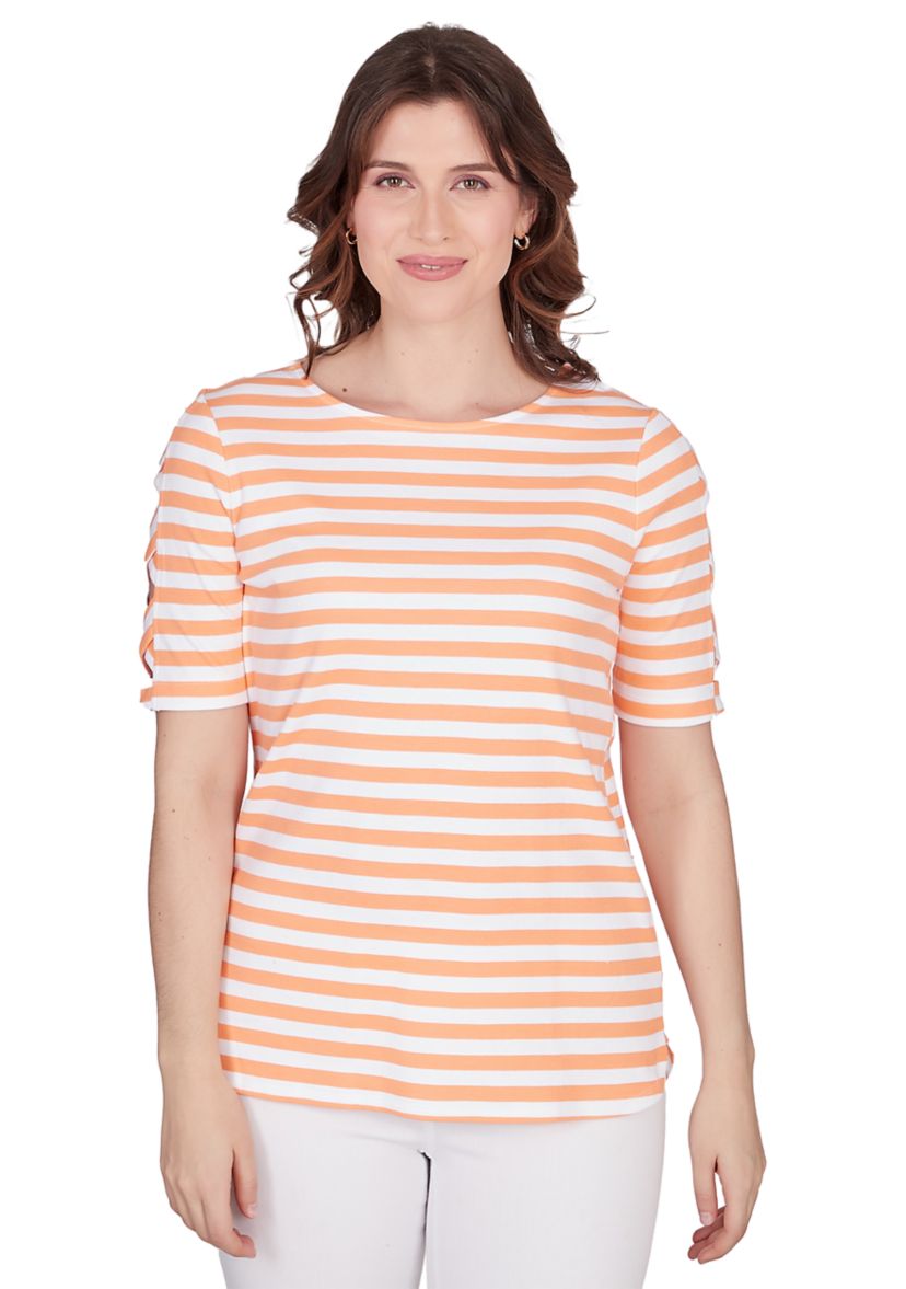 Womens Striped Cotton Top