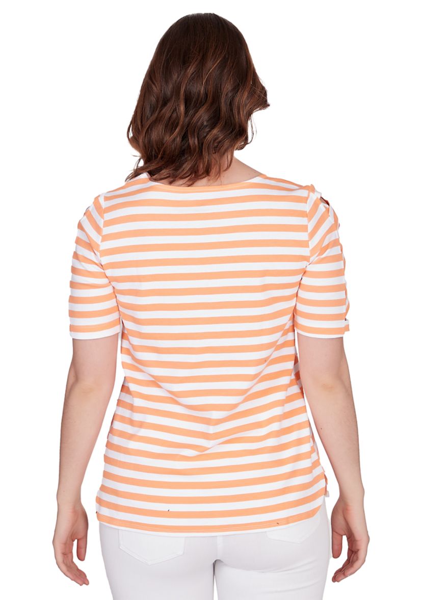 Womens Striped Cotton Top