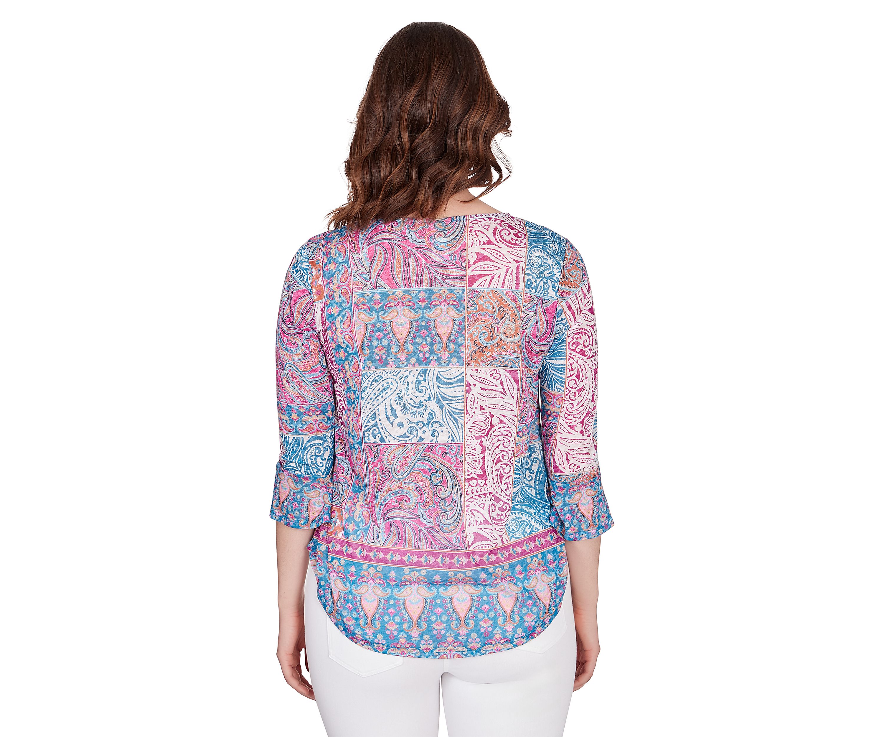 Womens Shangri-La Patchwork Top