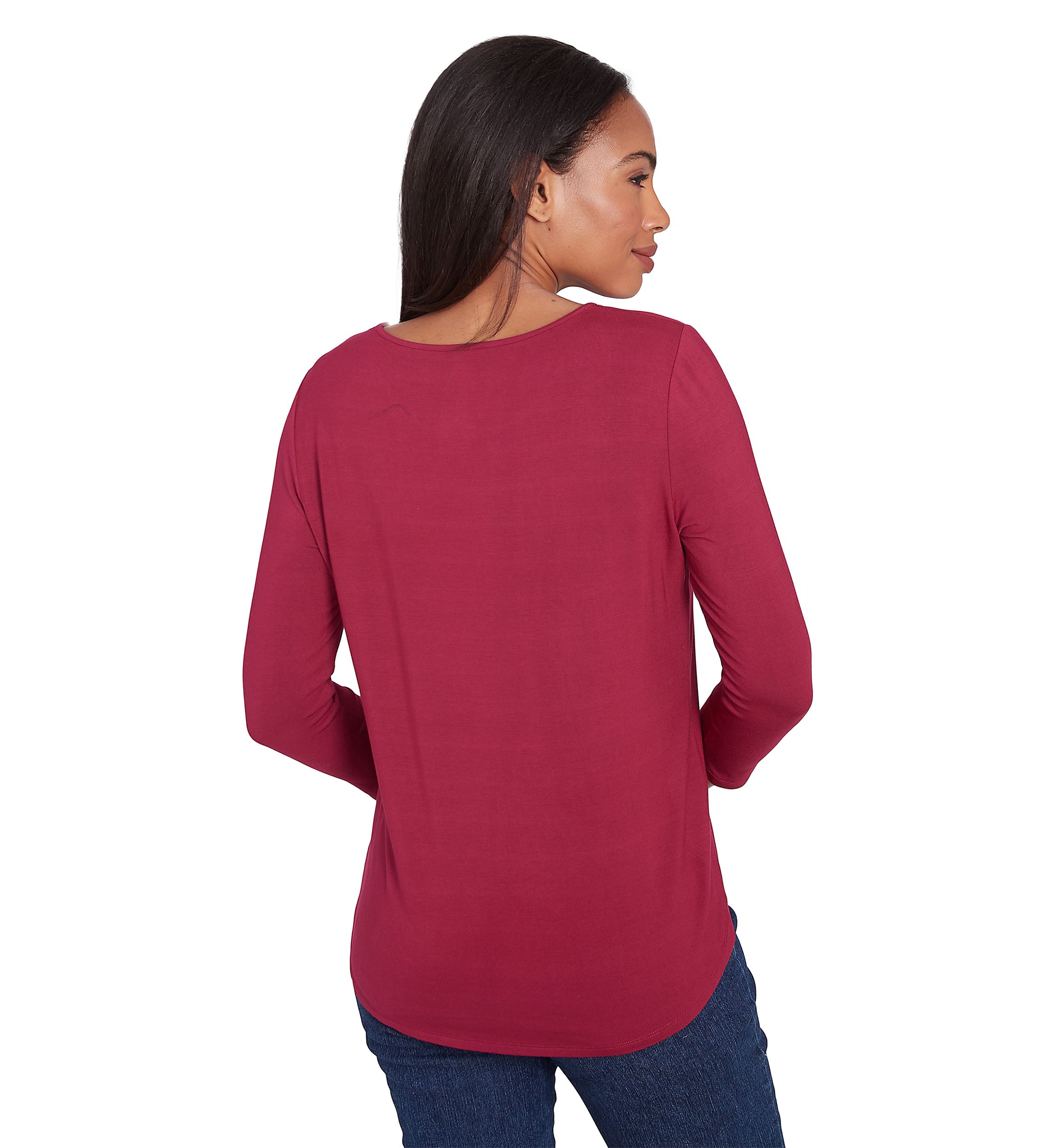 Womens Micro Bead Chain Embellished Stretch Knit Solid Top