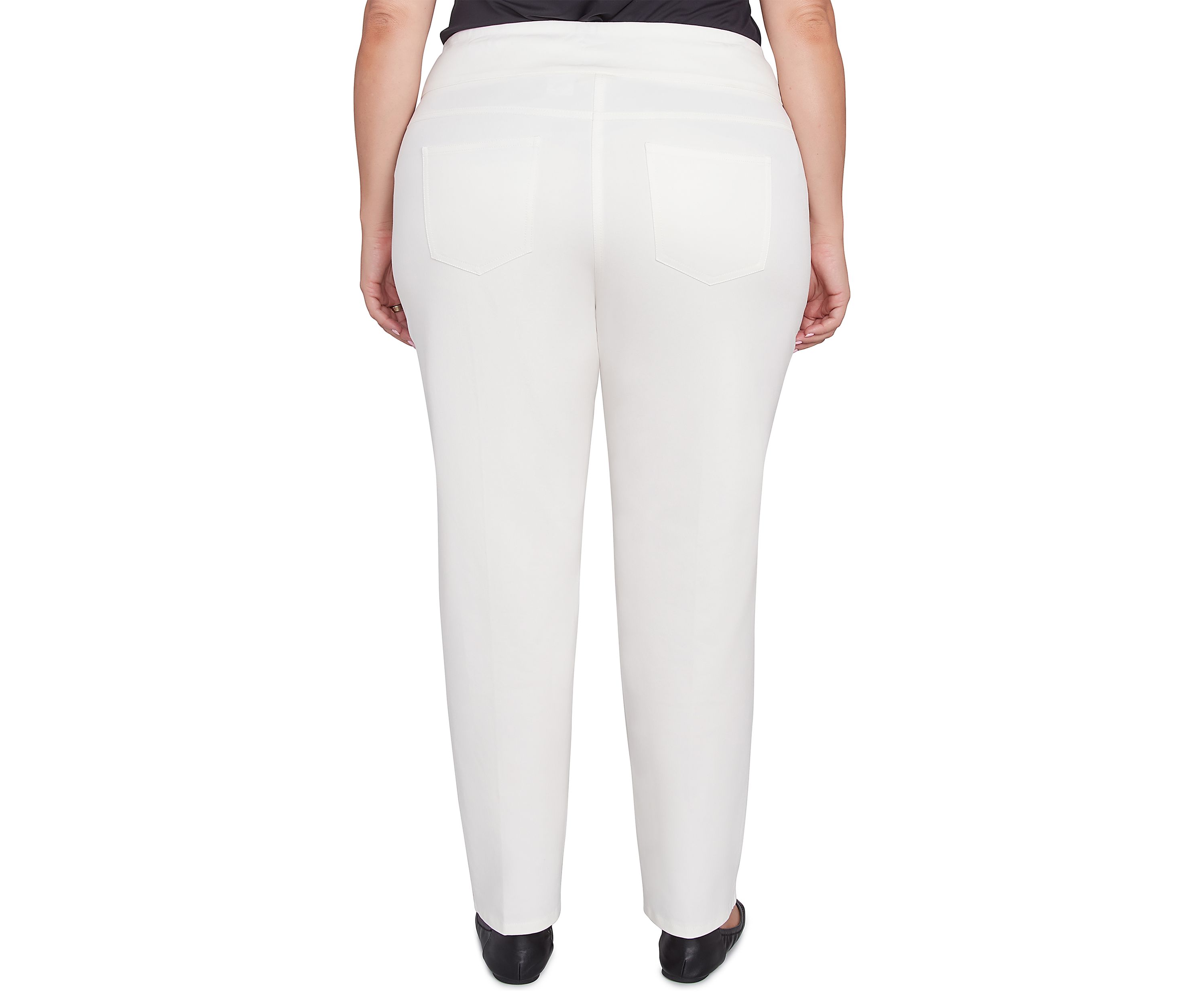 Plus Size Soft Hand Twill Bi Stretch Pull On Pants