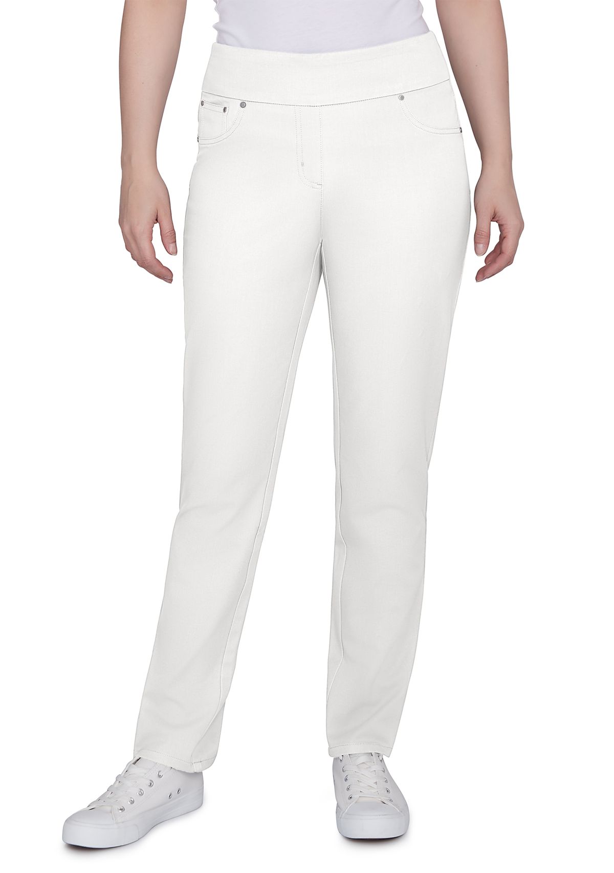 Petite Soft Hand Twill Bi Stretch Pull On Pants