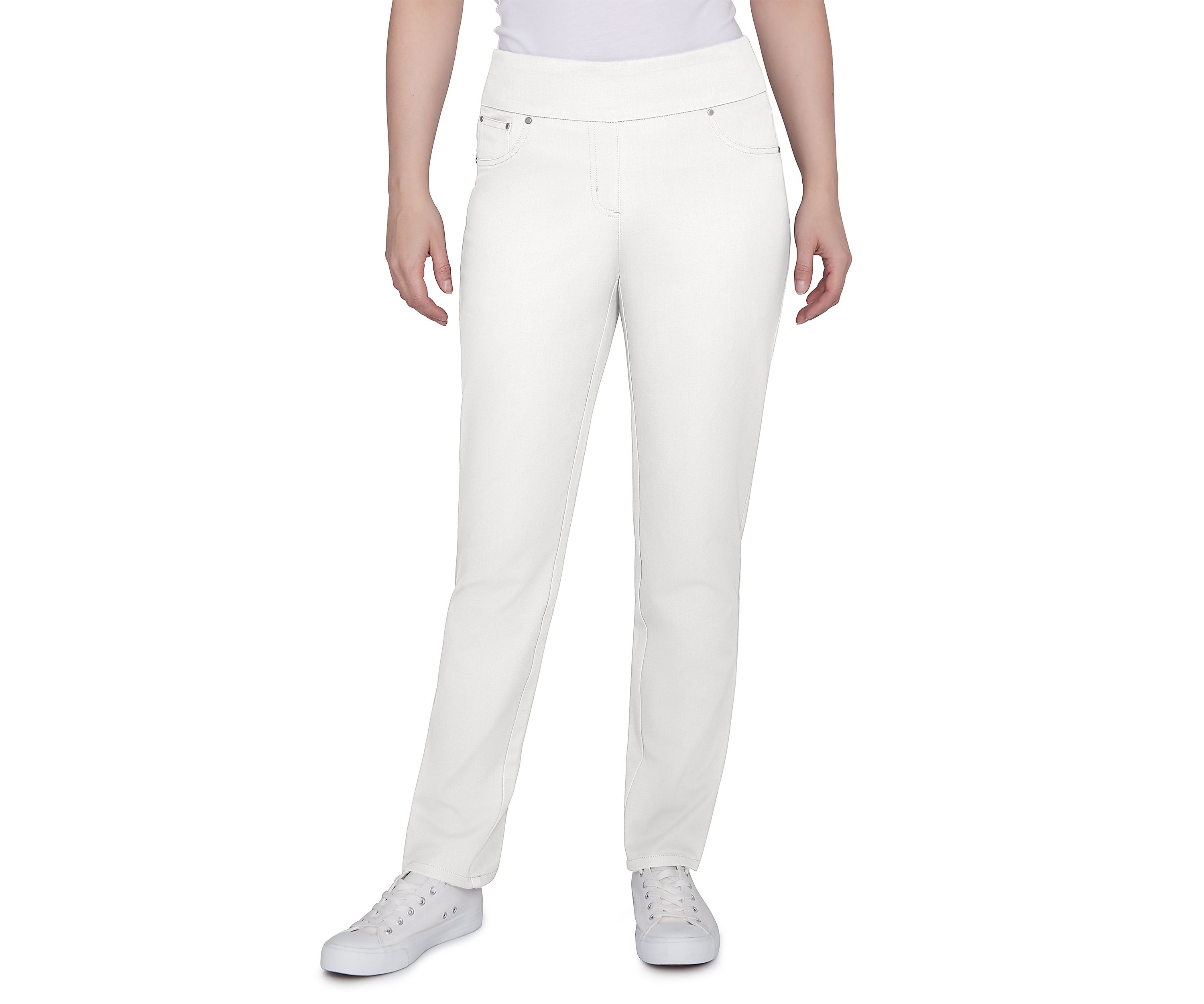 Petite Soft Hand Twill Bi Stretch Pull On Pants