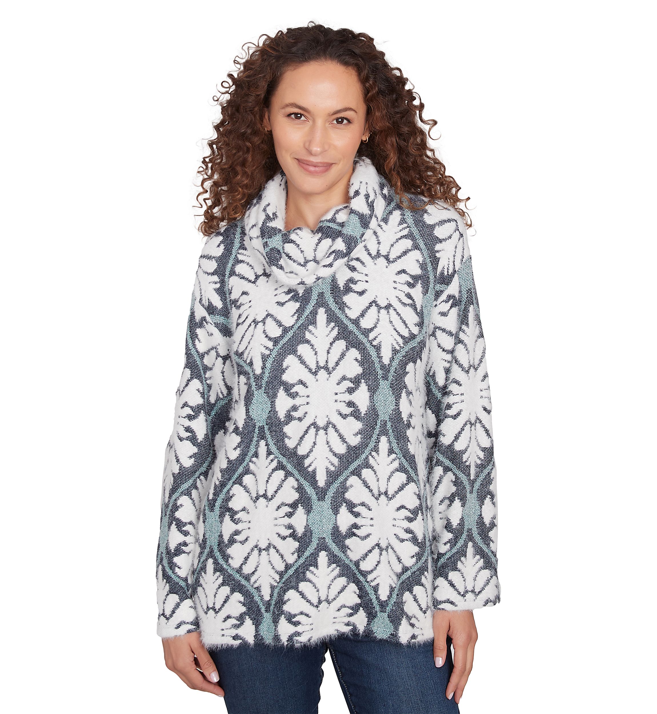 Petite Jewel Tile Sweater