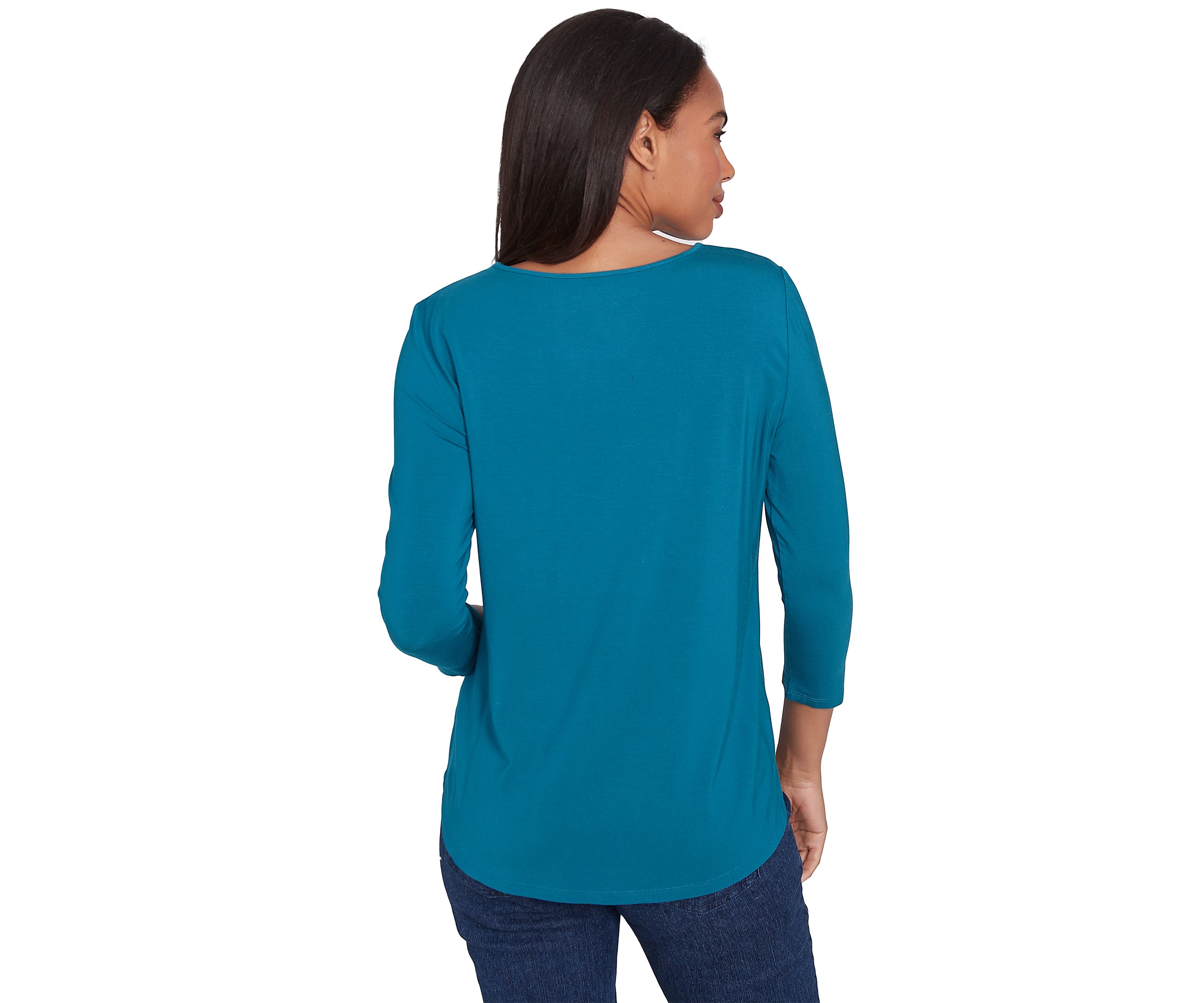 Petite Micro Bead Chain Stretch Solid Top