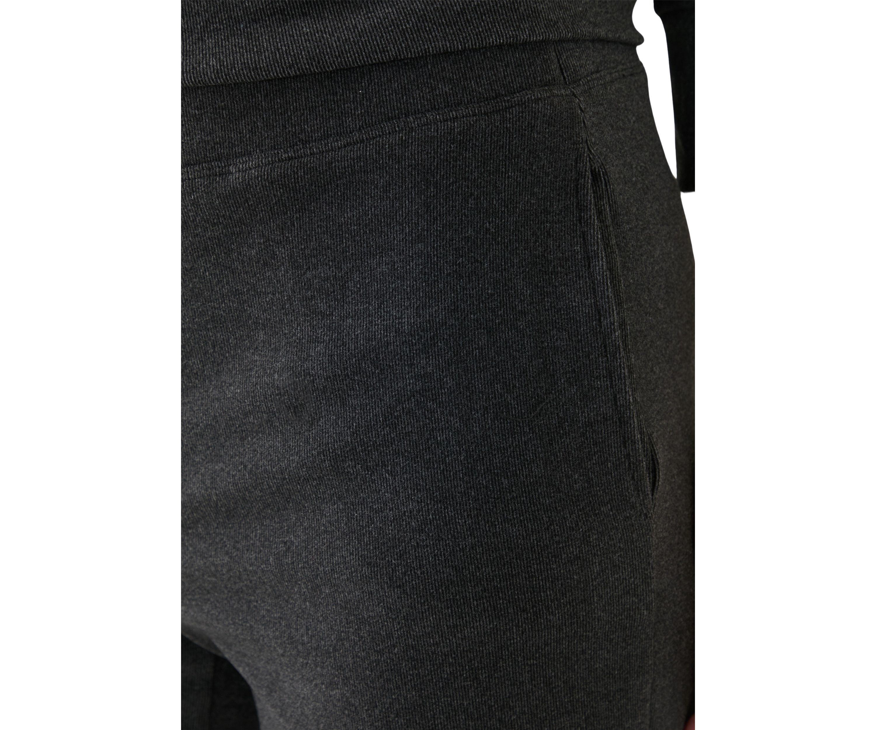 Womens Luxe Stretch Rib Knit Straight Leg Pull On Pants