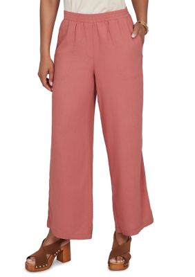 Ruby Rd Women's Lace Trim Lightweight Pull-On Pants