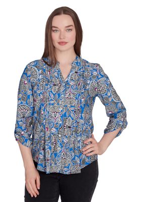 Women's Floral Print Rayon Top