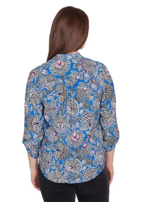 Women's Floral Print Rayon Top