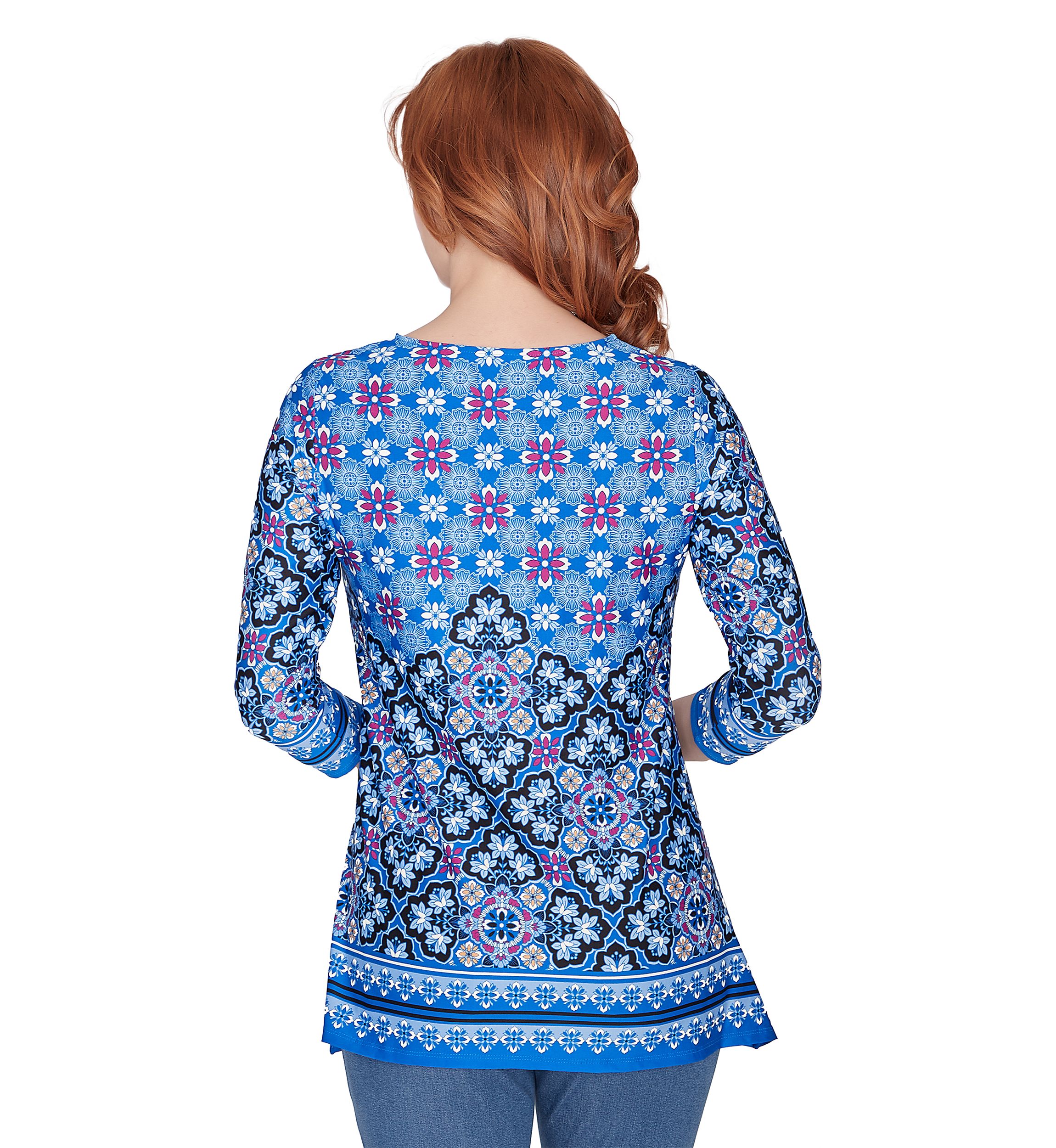 Womens Puff Print Top