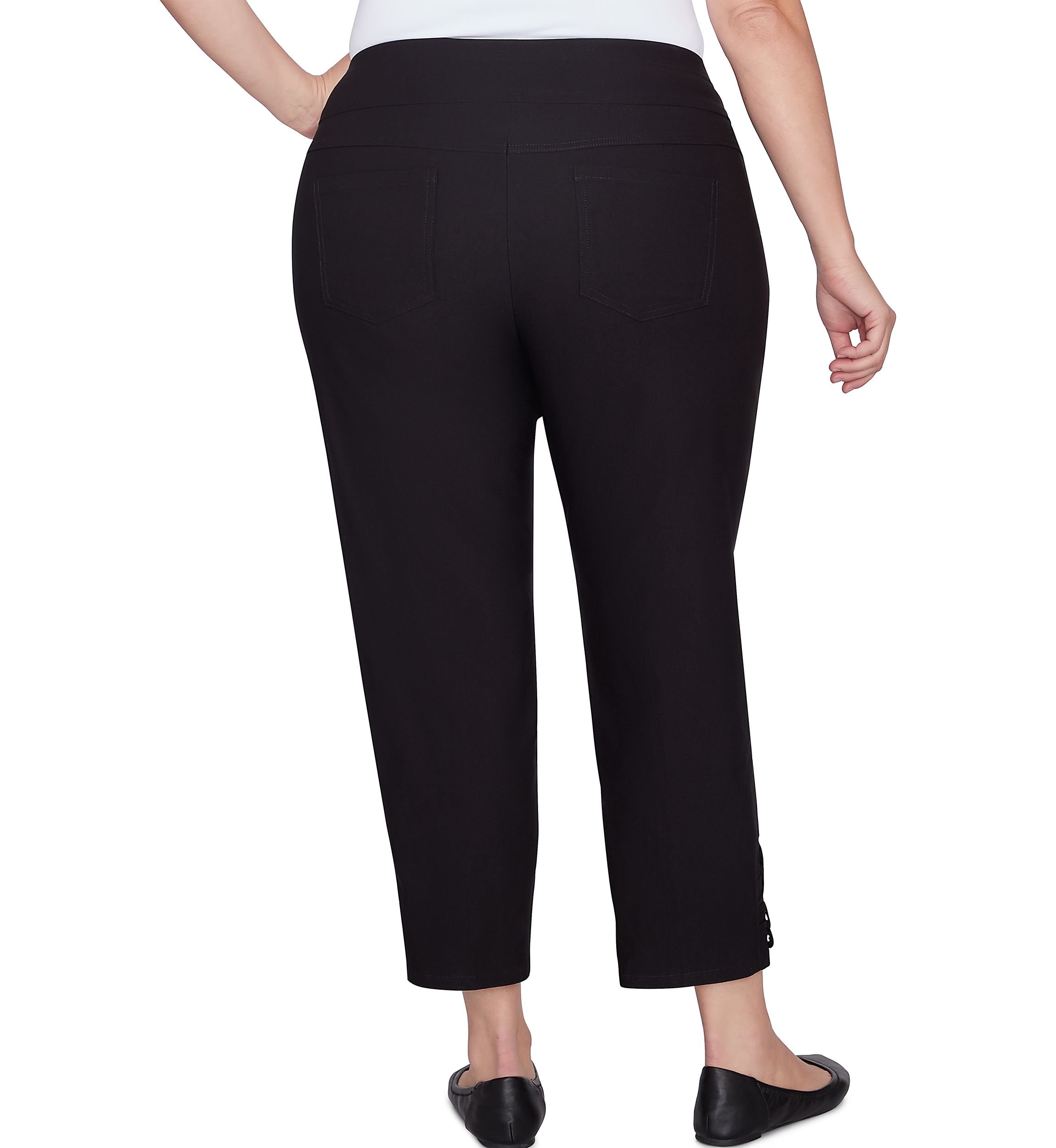 Plus Size Pull On Tech Ankle Pants