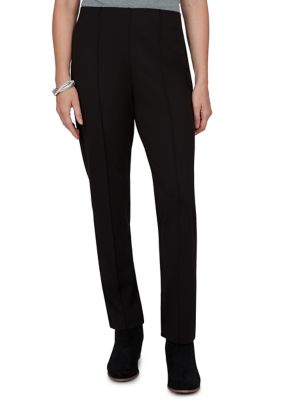 Ruby Rd Women's Petite Front Seam Hollywood Waist Ponte Pants